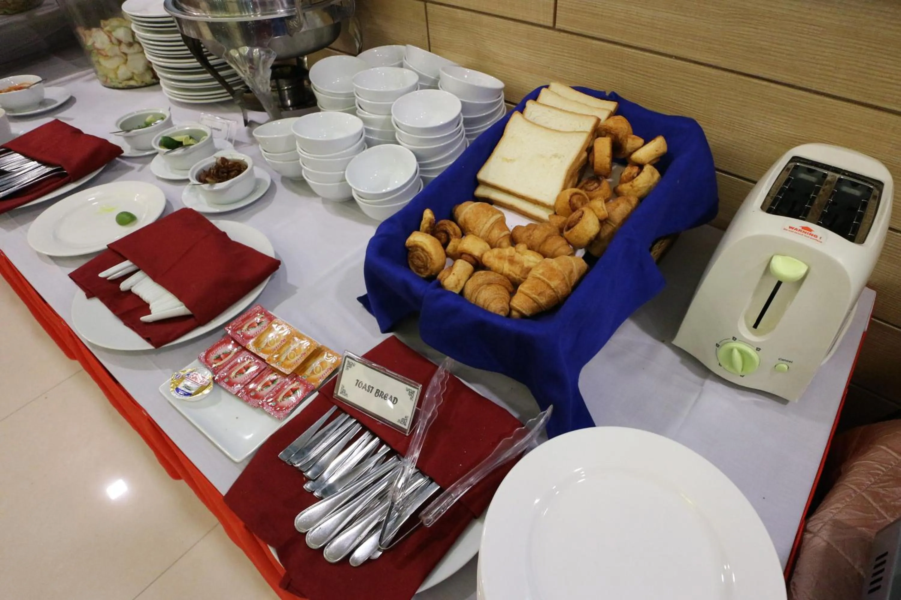 Buffet breakfast in Coins Hotel Jakarta