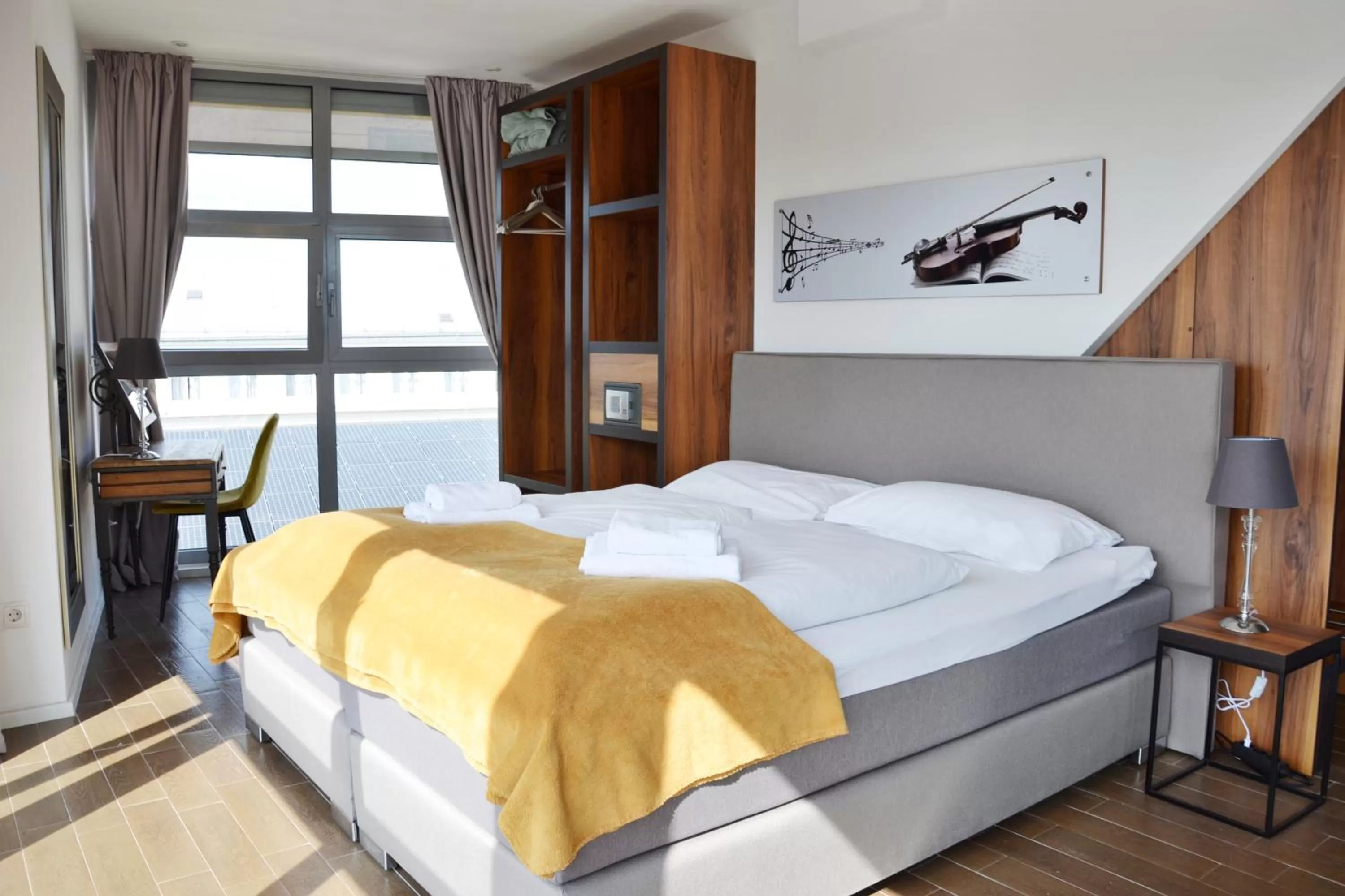 Bed in Apollo Hotel Vienna