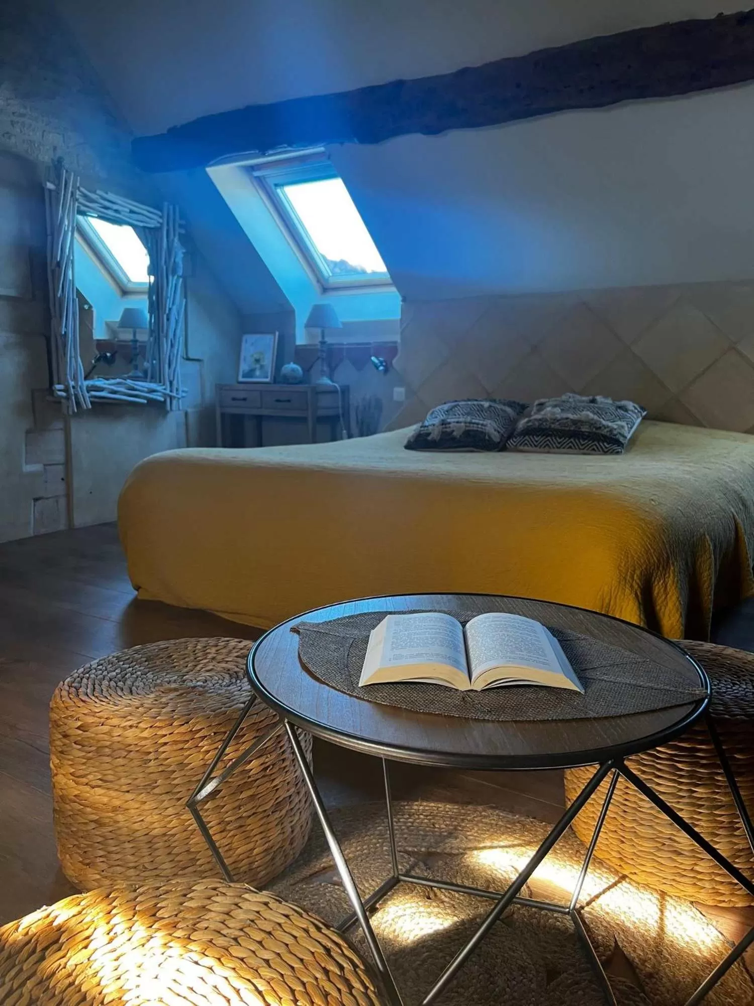 Bedroom, Bed in Le mas Normand