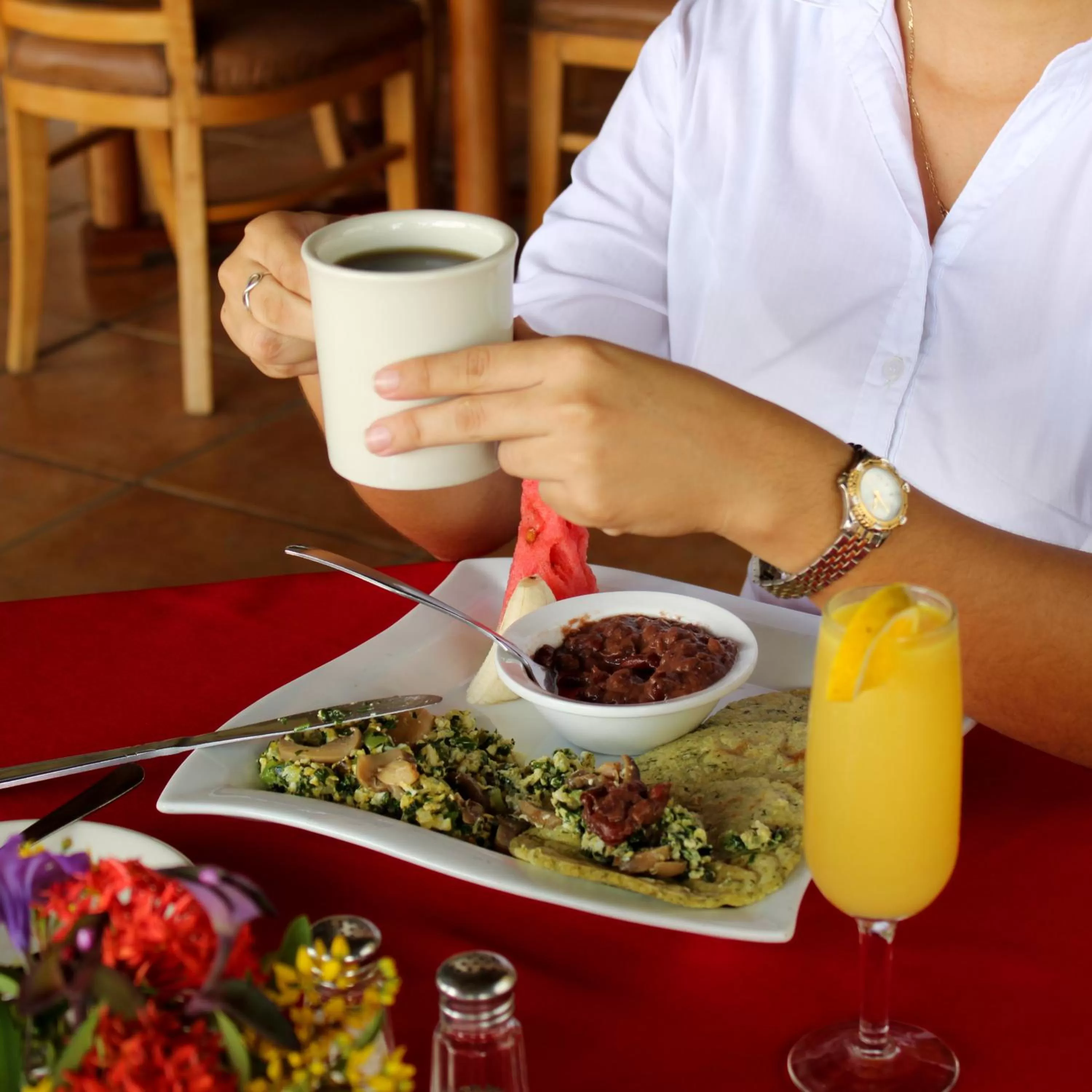 Breakfast in Cahal Pech Village Resort