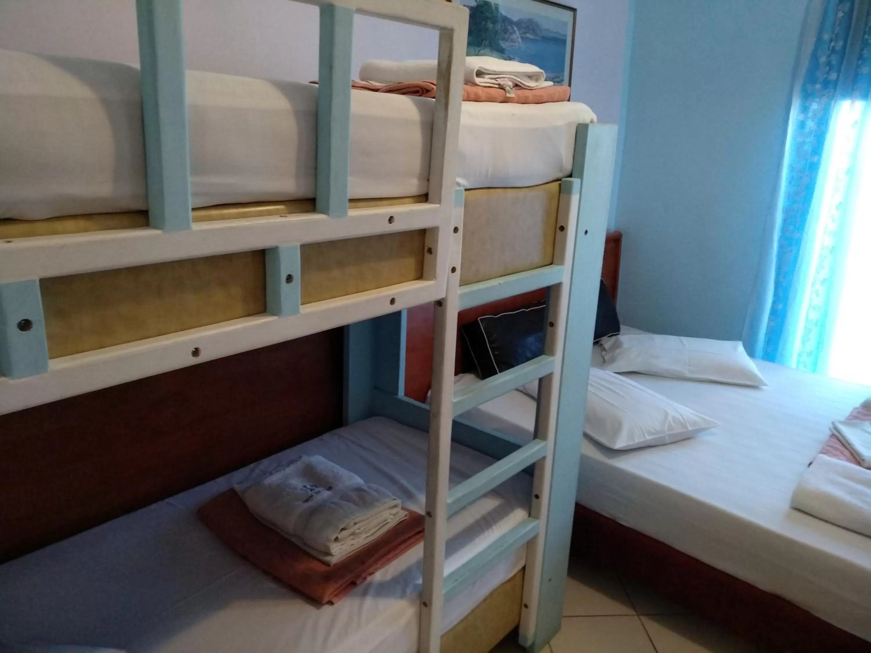 Bed in Diethnes Hotel