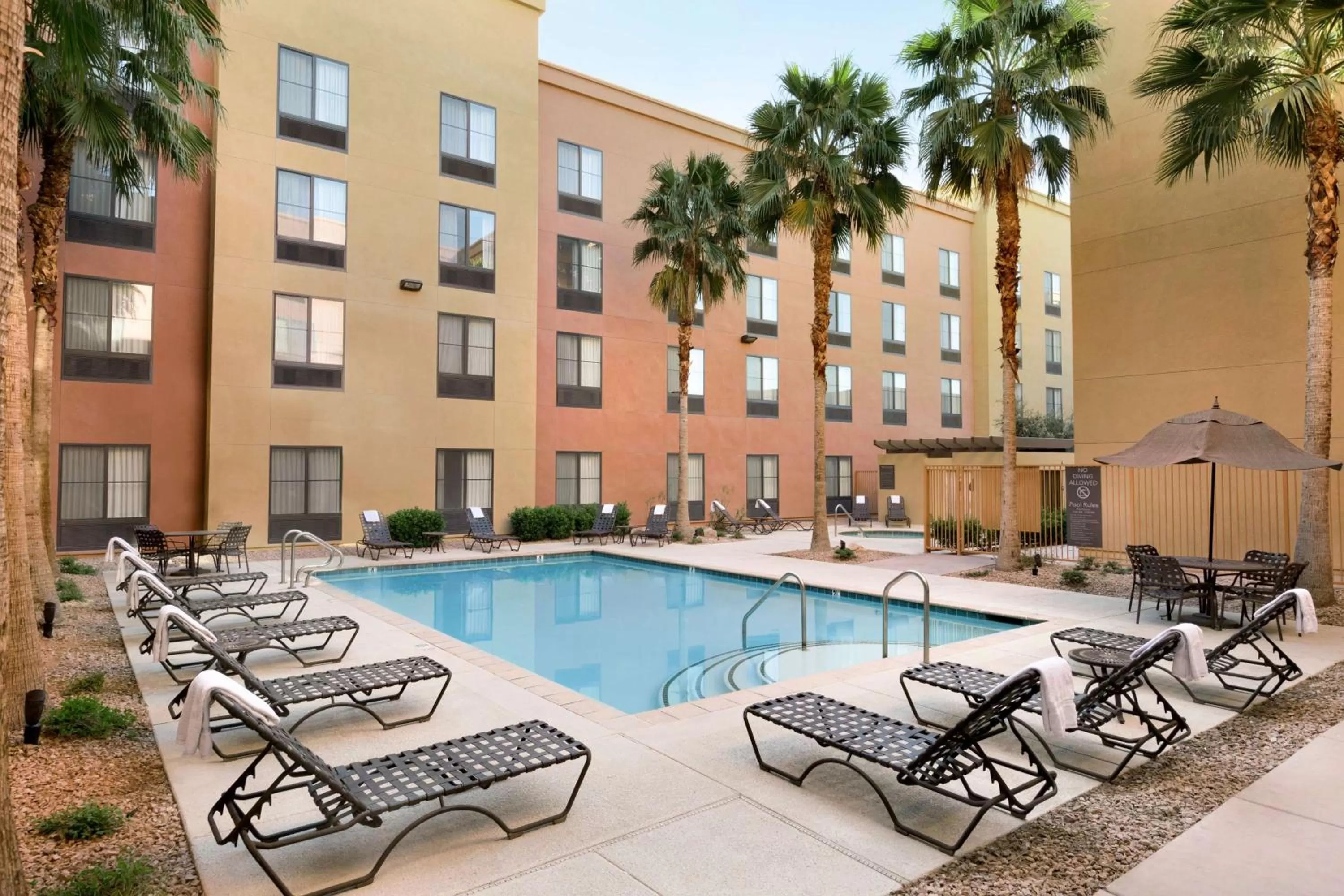 Pool view in Homewood Suites by Hilton Las Vegas Airport