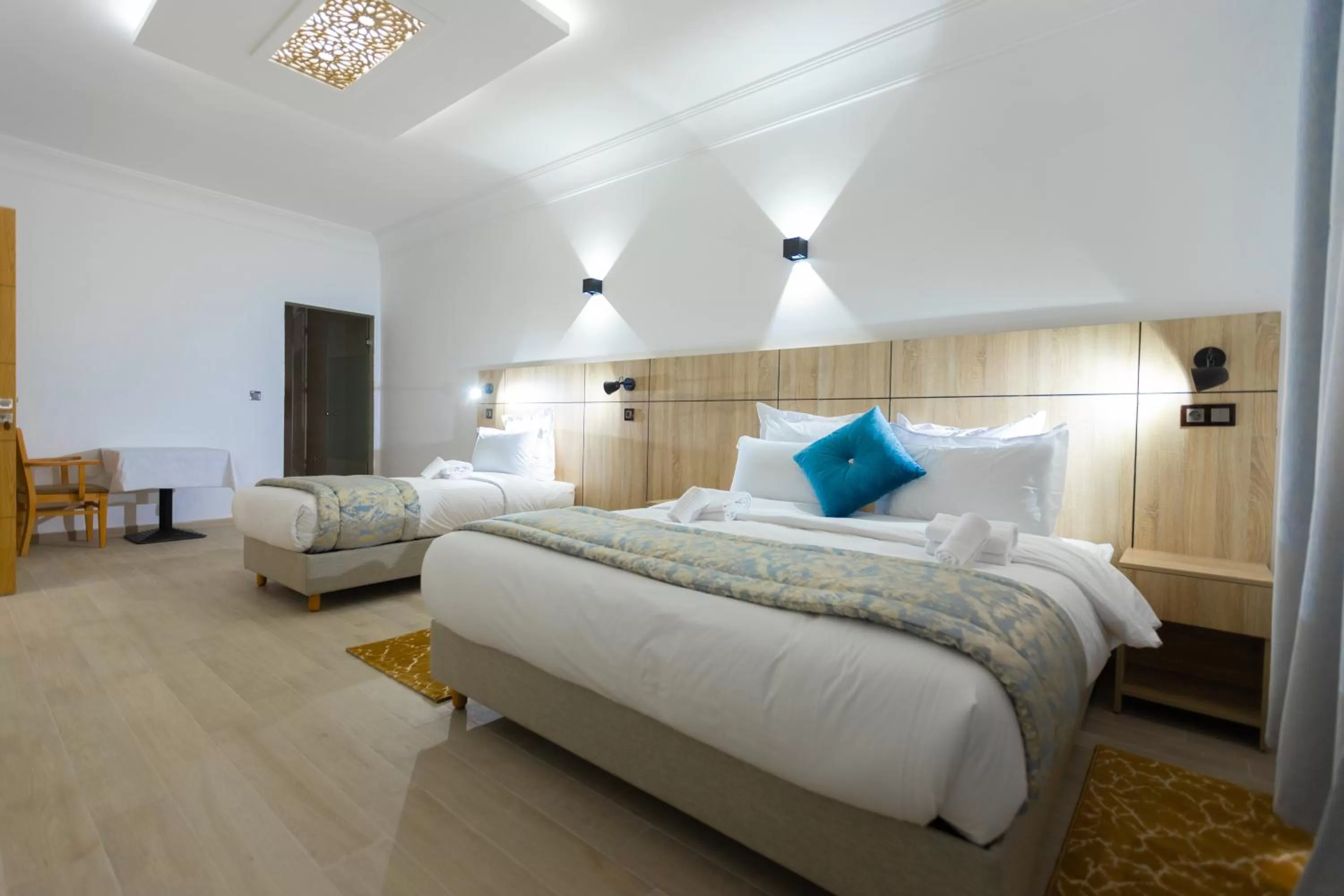 Bed in Karam City Hotel