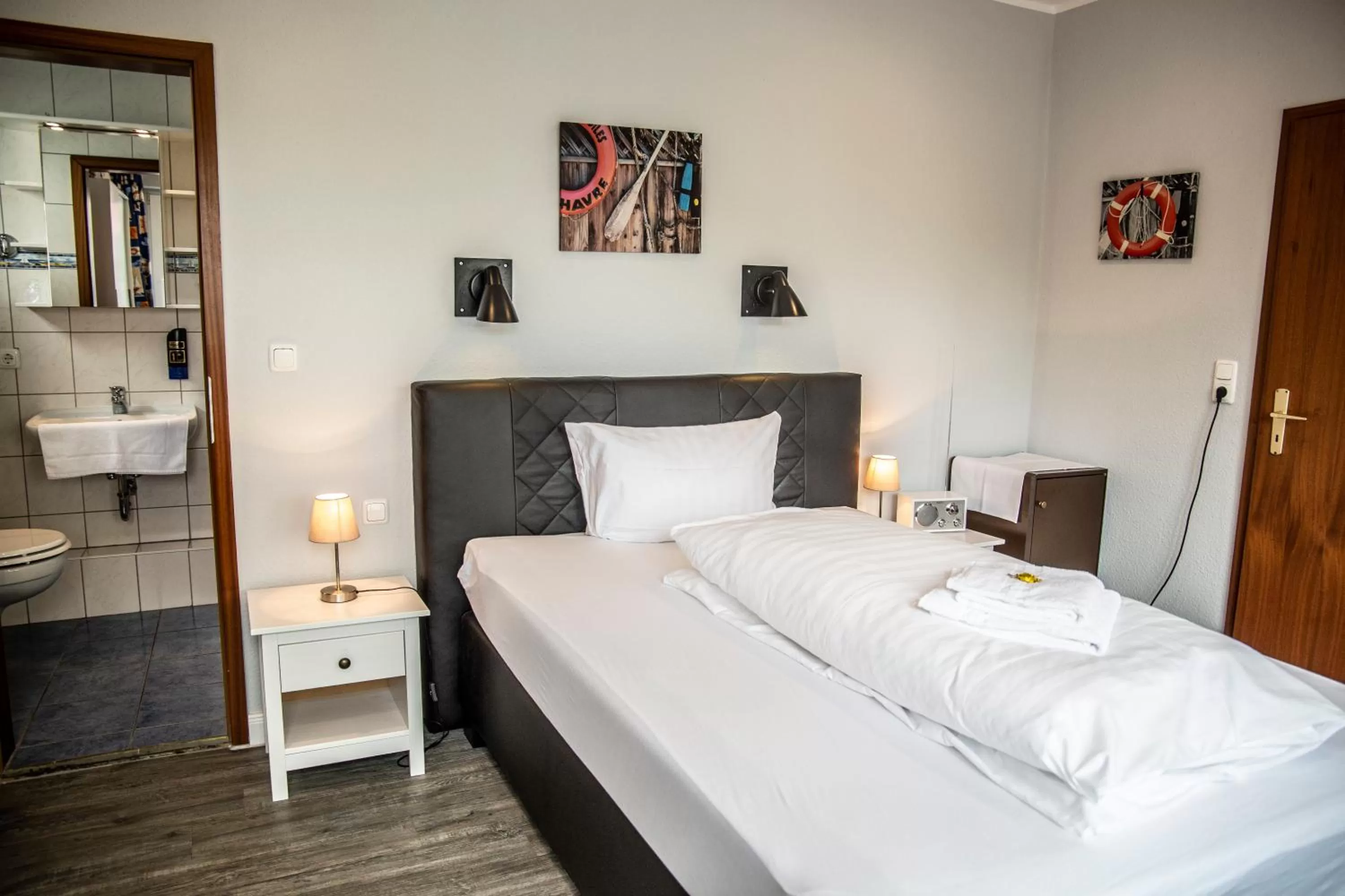 Bed in Hotel Tum Stüürmann