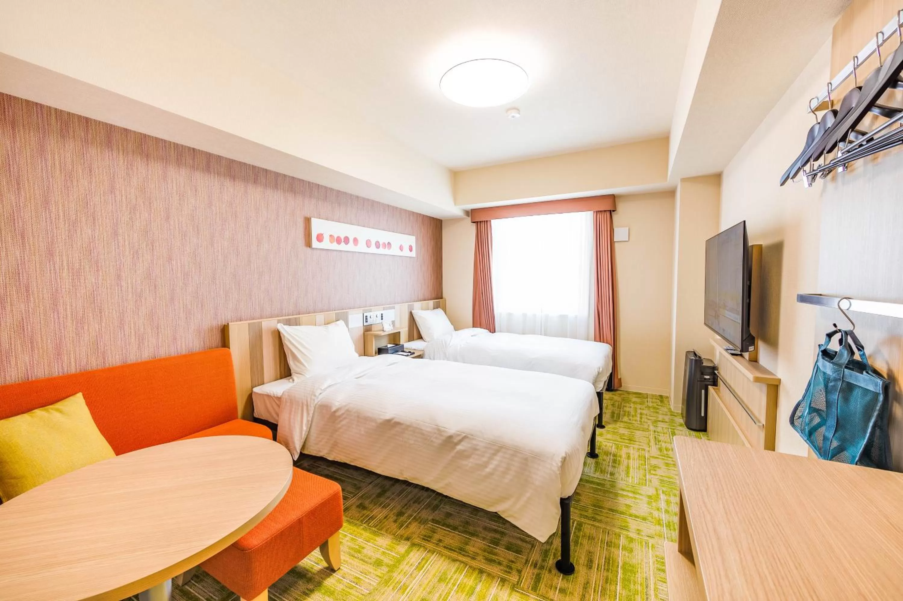 Photo of the whole room, Bed in Tabino Hotel lit Matsumoto Milky white Onsen