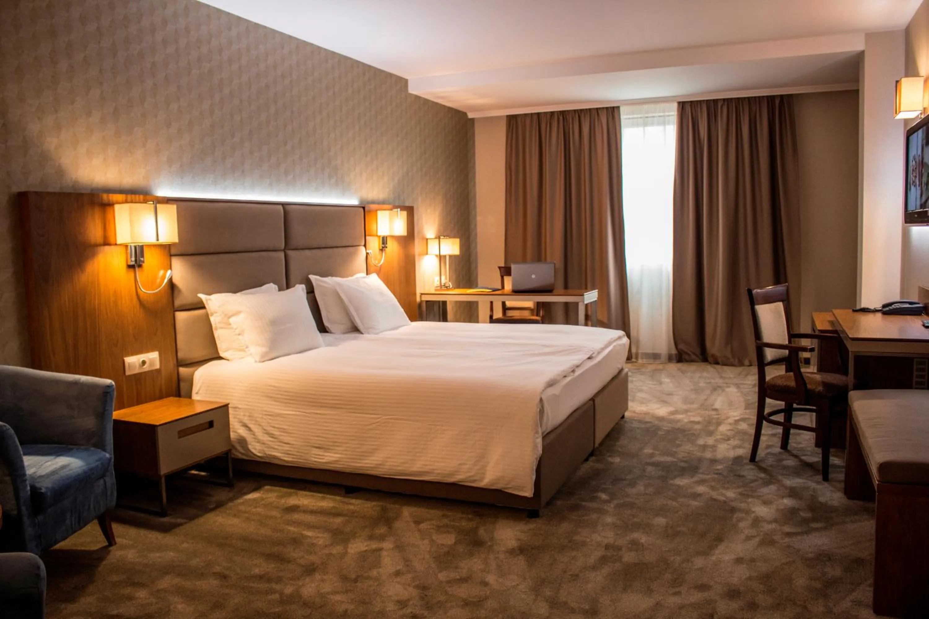 Bed in Hotel Golden Tulip Varna