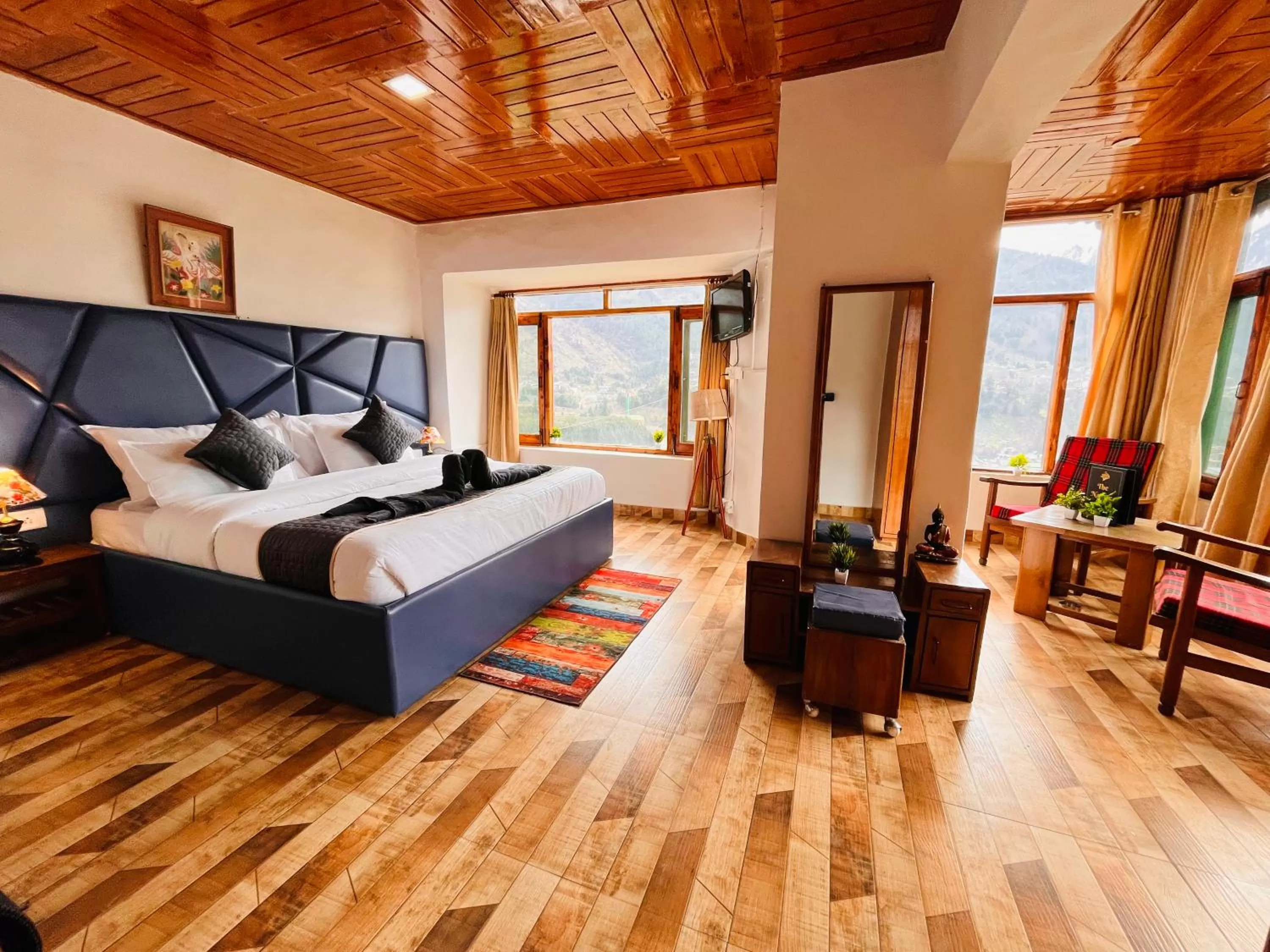 Seating Area in Himalayan Nomad Cottage, Manali