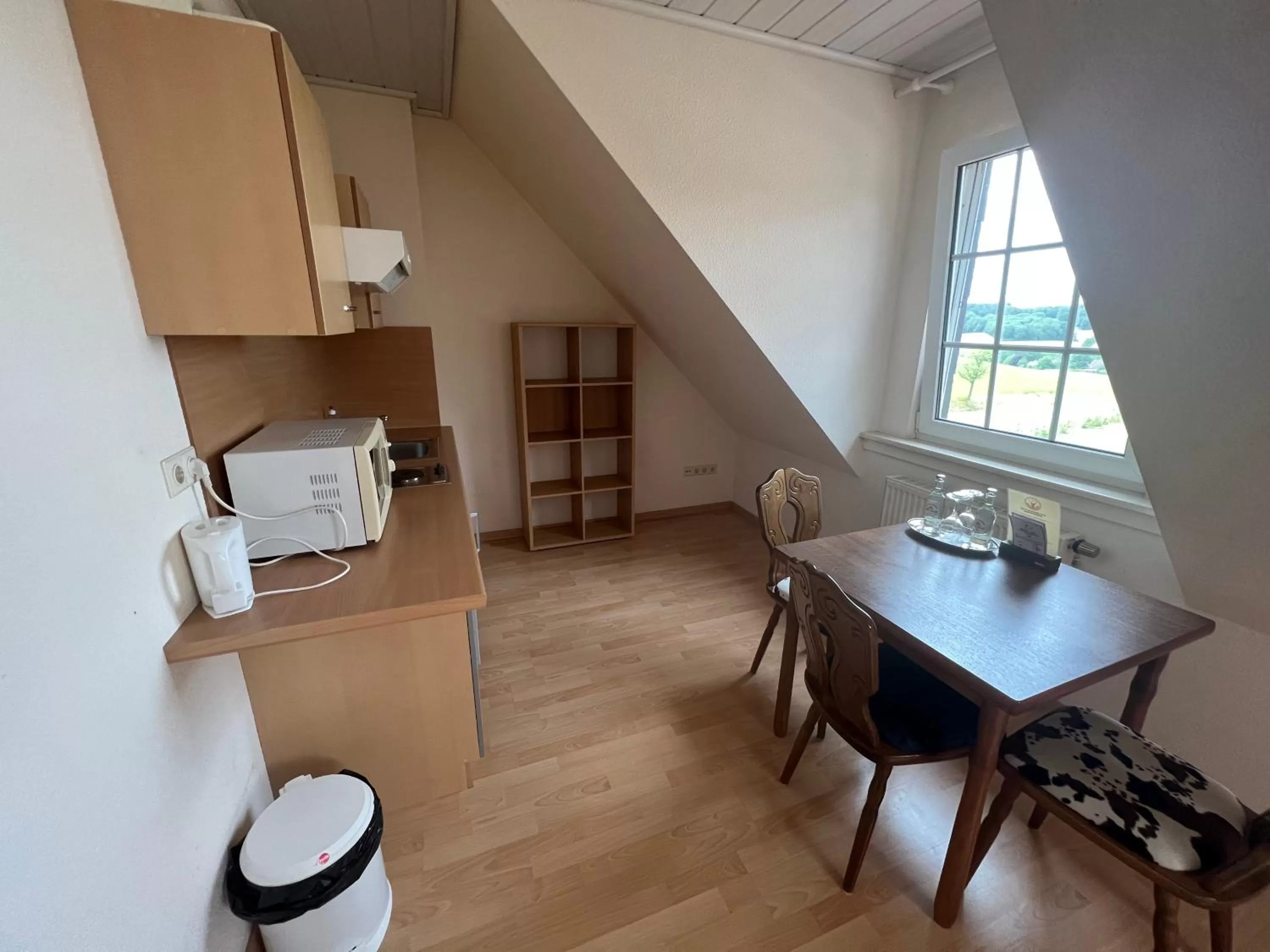 Kitchen or kitchenette in Hotel Rehkitz