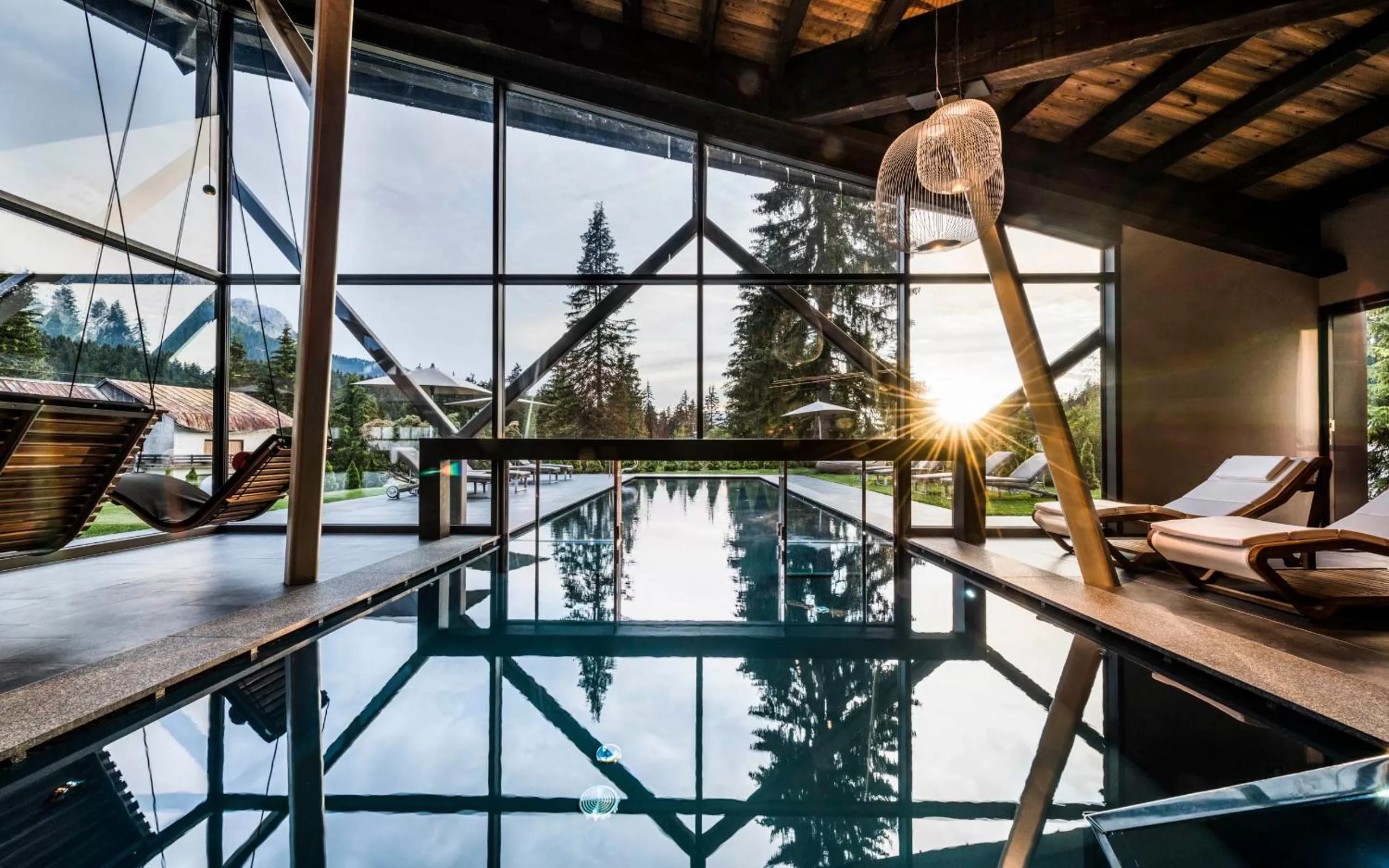 Swimming pool in Hotel Alpenrose