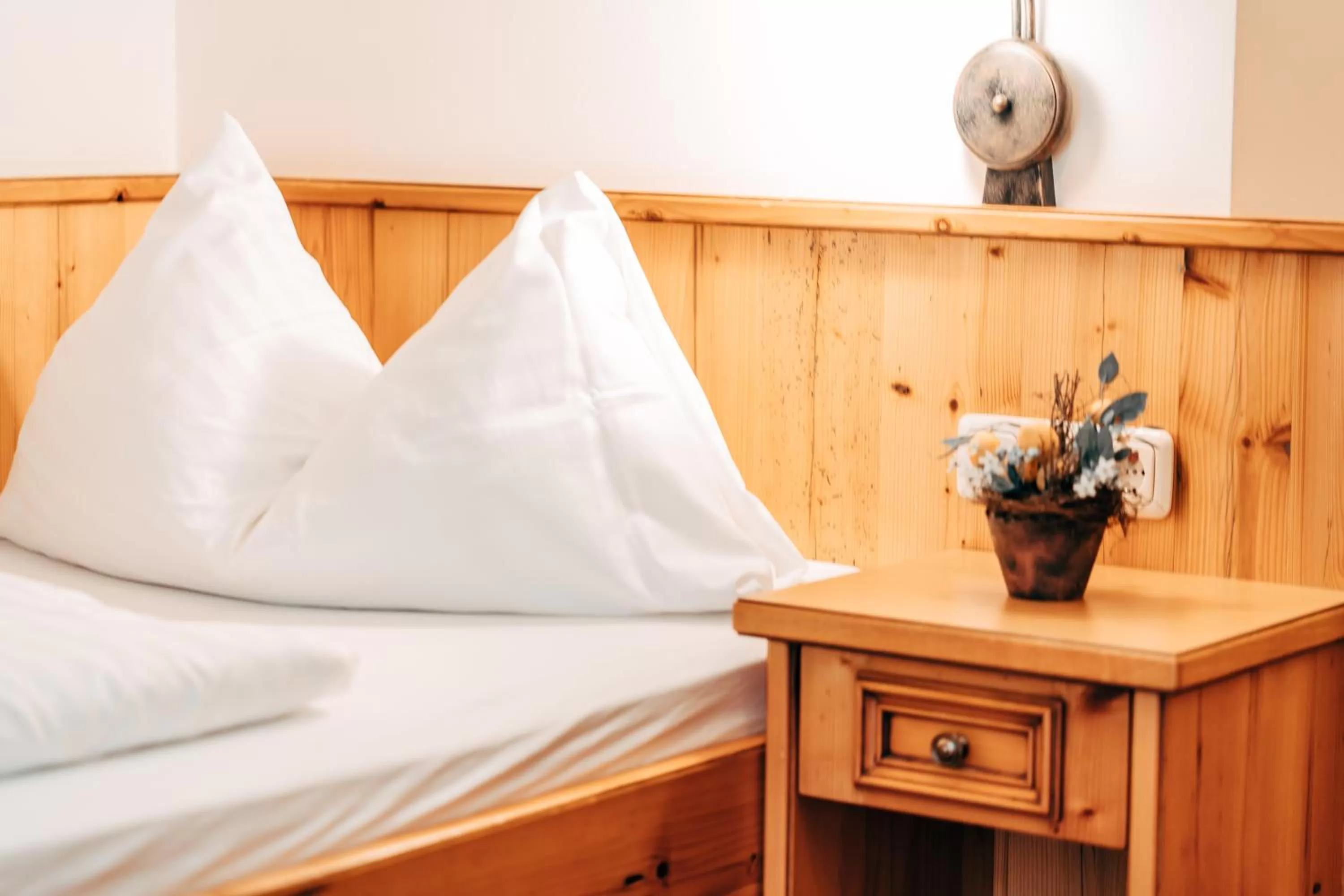 Bed in POST POST Hotel - Alpine Boutique Hotel & Spa