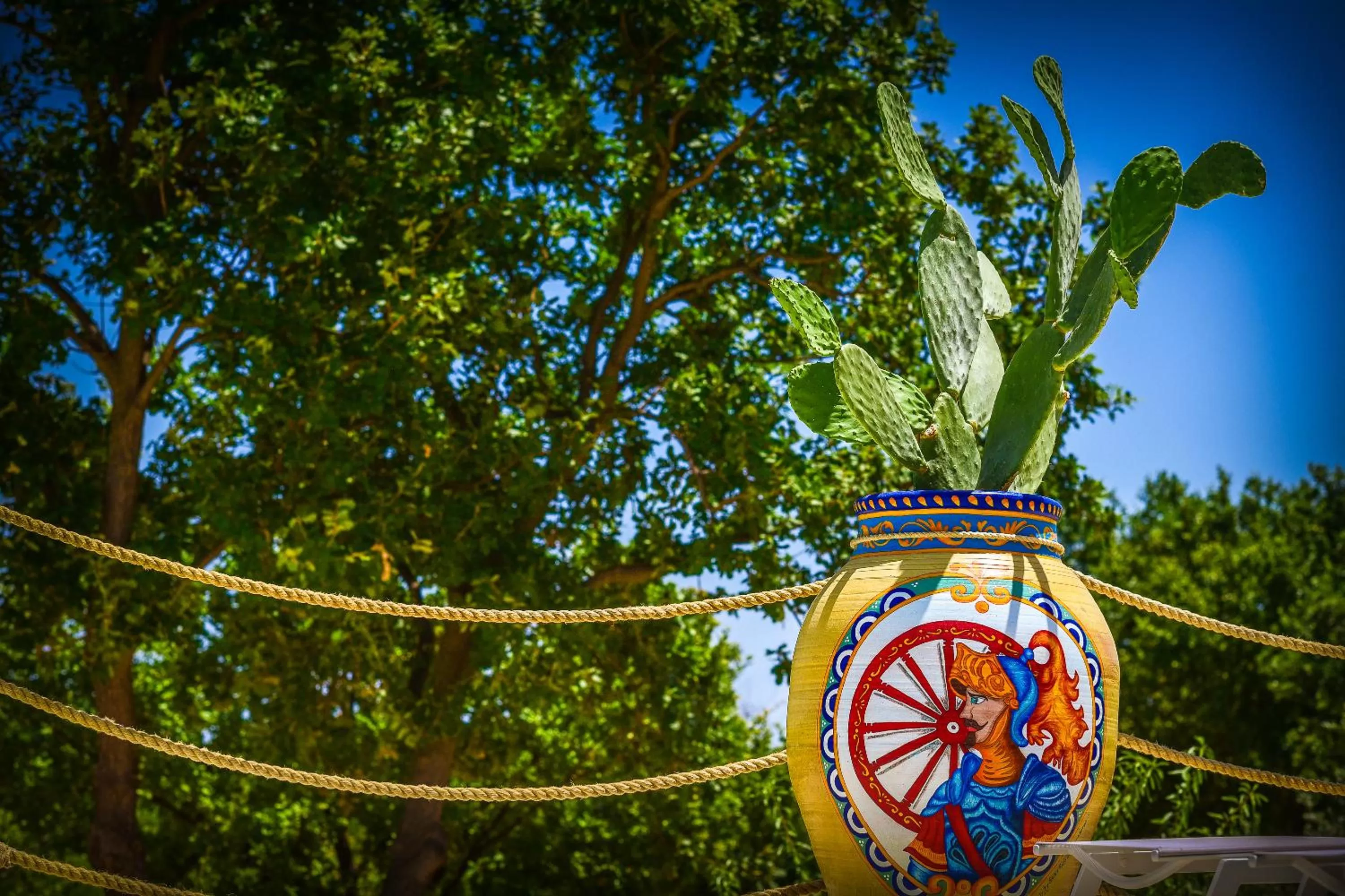 Decorative detail in Baglio Genovesi