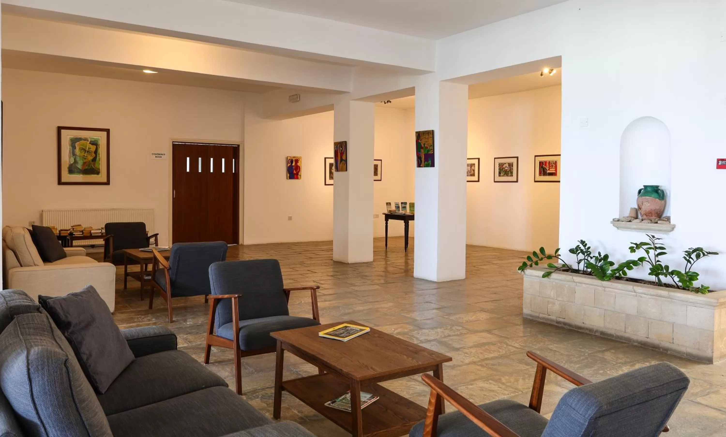 Lobby or reception in Axiothea Hotel