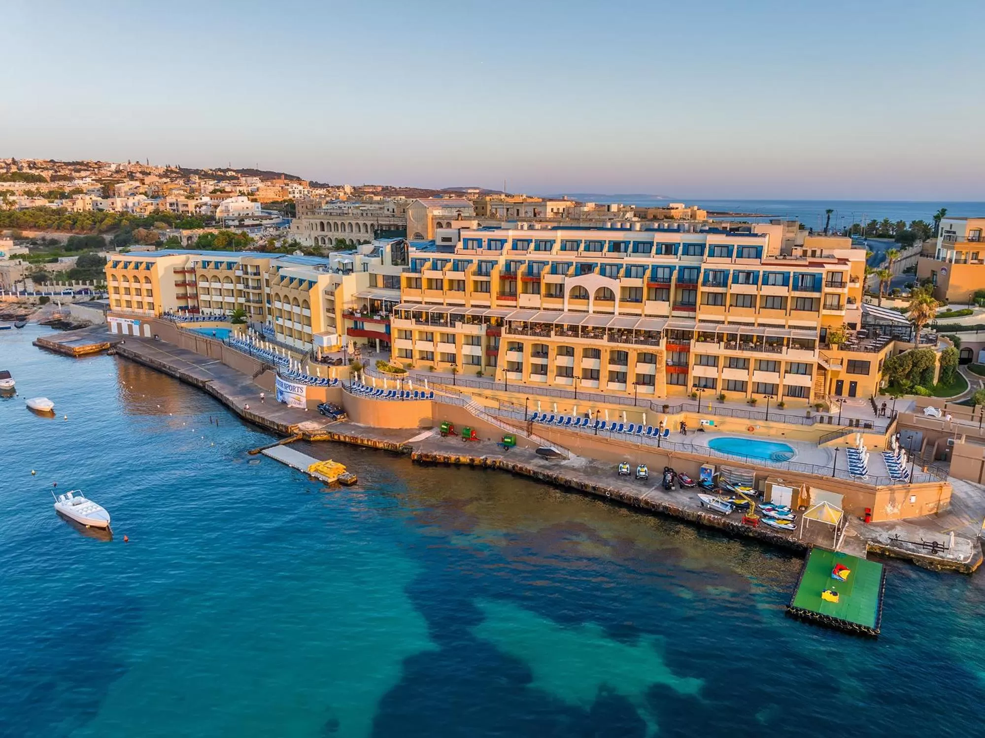 Property building in Marina Hotel Corinthia Beach Resort Malta