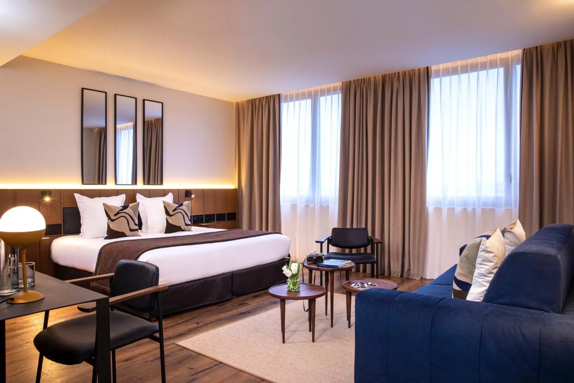 Bedroom, Bed in Hôtel du Port