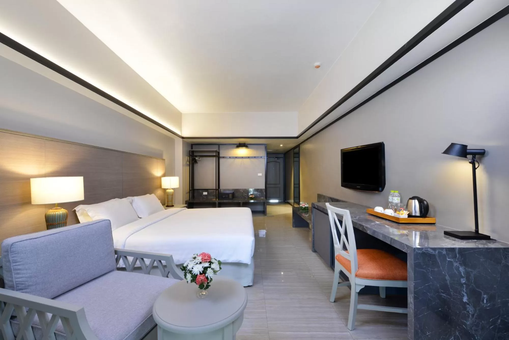 Bed in Tinidee Hotel Bangkok Golf Club