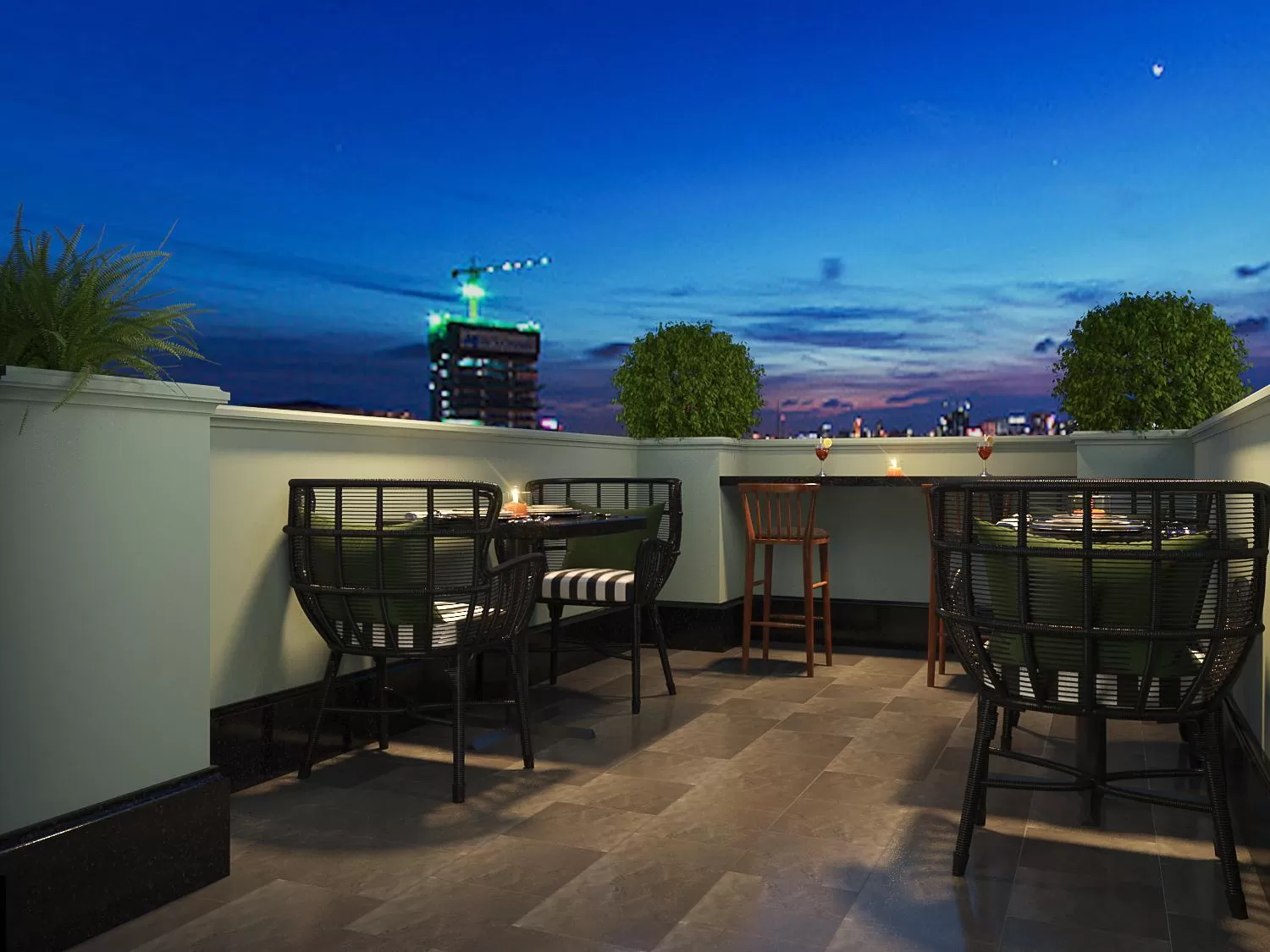 Patio in Hanoi La Selva Central Hotel & Spa