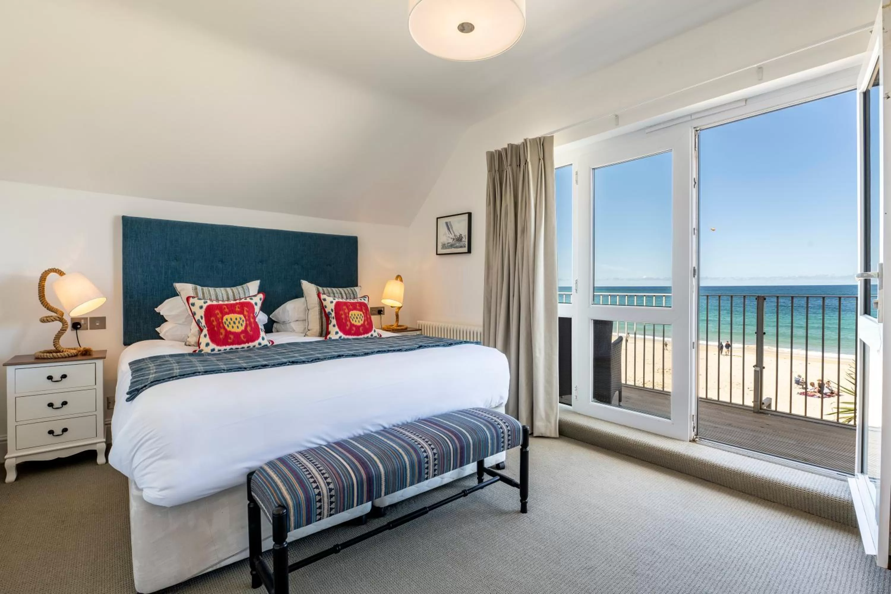 Bed in Carbis Bay and Spa Hotel