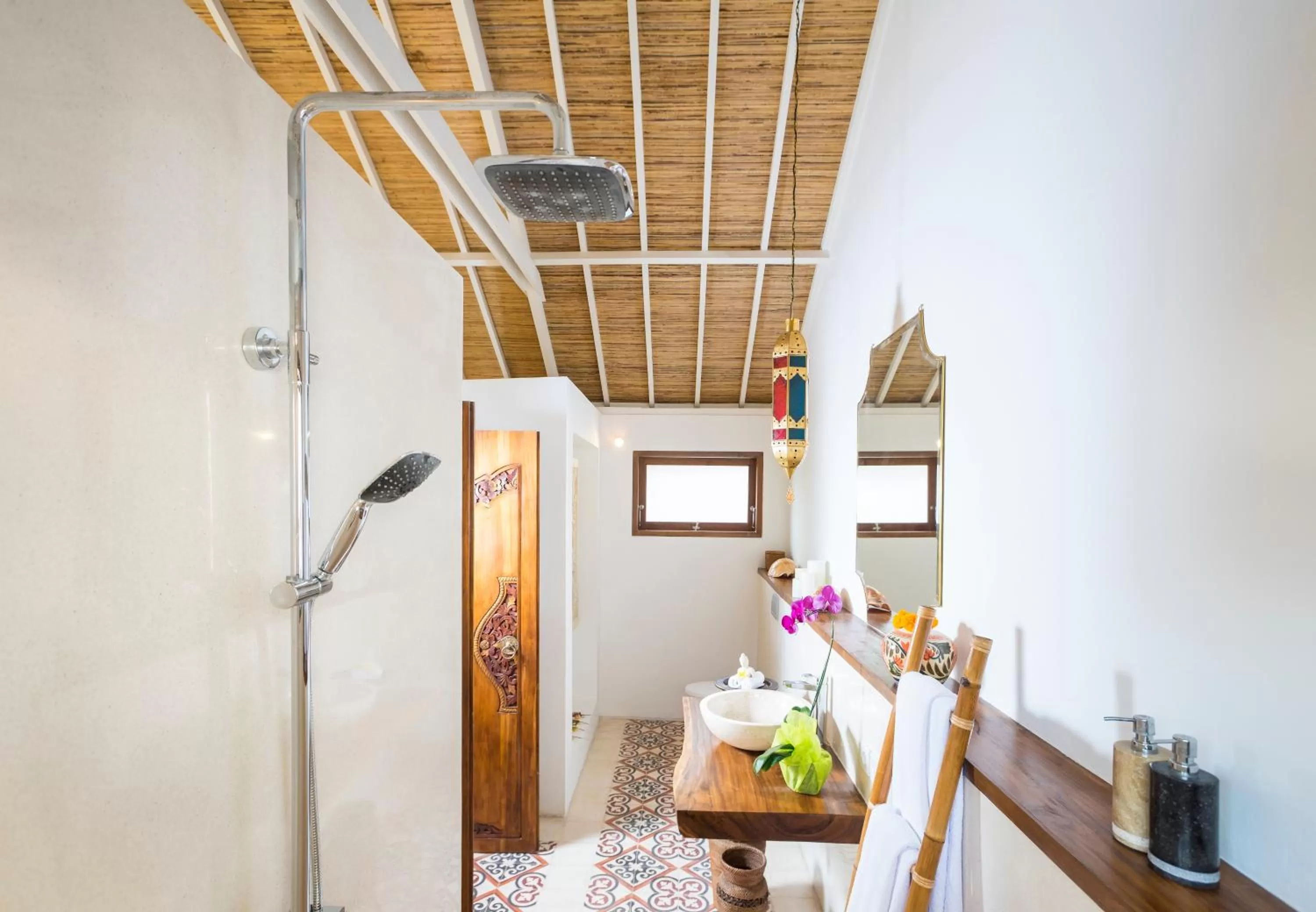 Shower in Calma Ubud Suite & Villas - Rice Fields View, Infinity Pool !