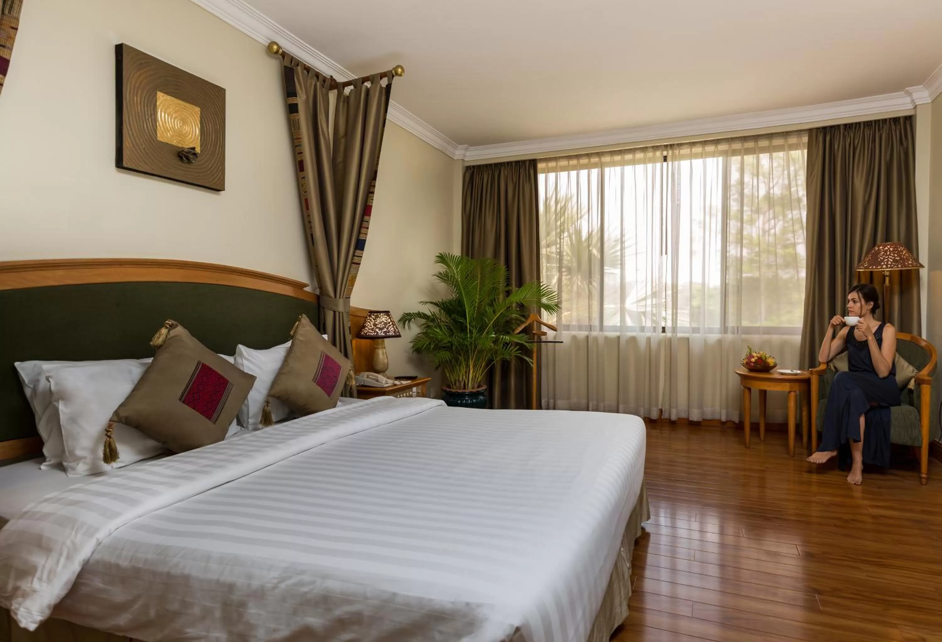 Bed in Angkor Century Resort & Spa