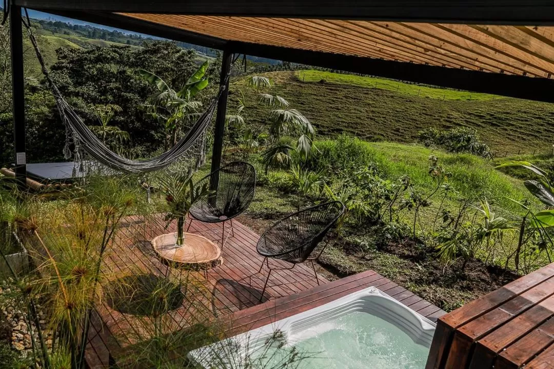Living room in Ecohotel Monte Tierra Habitaciones y Glamping