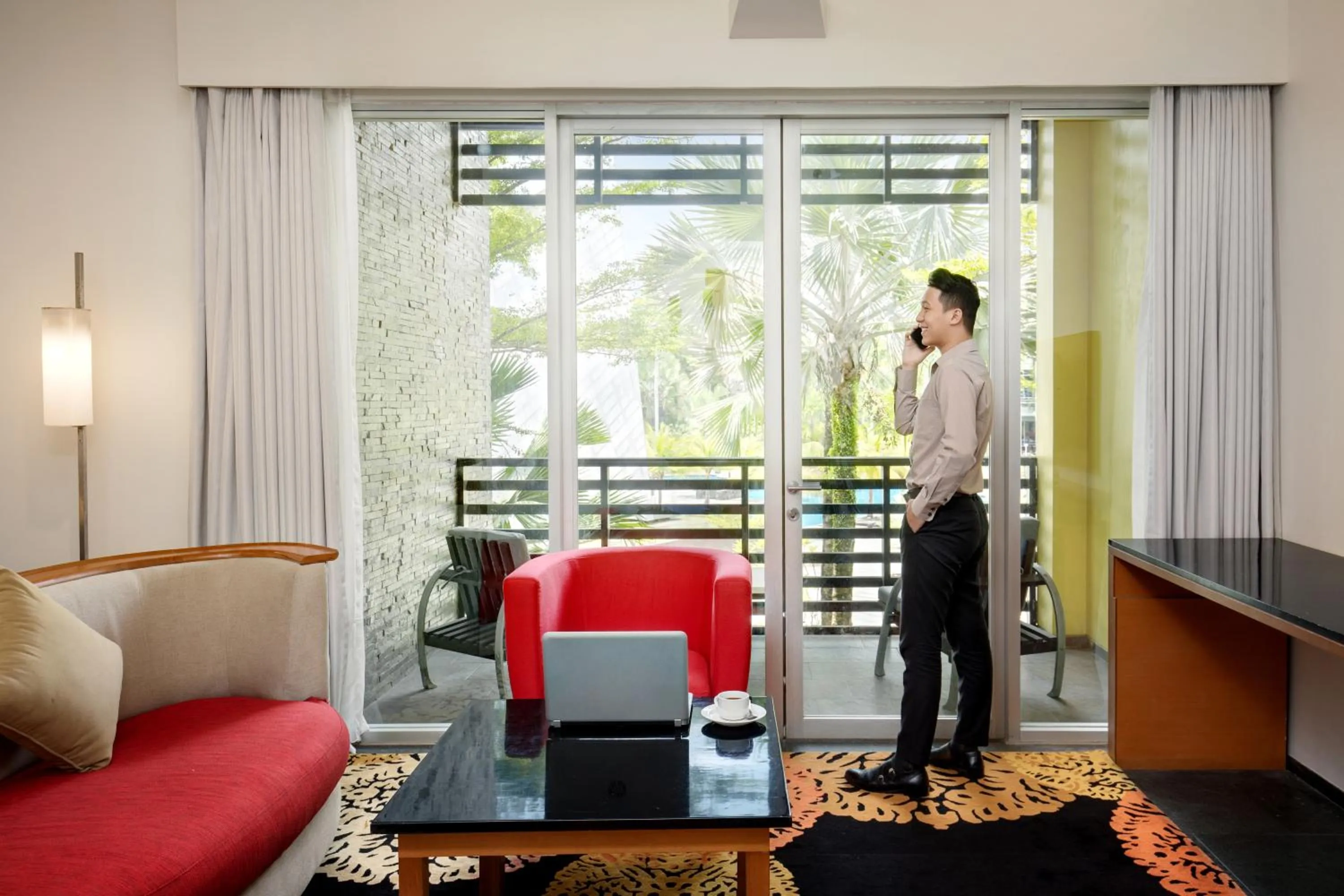 Pool view in Novotel Palembang