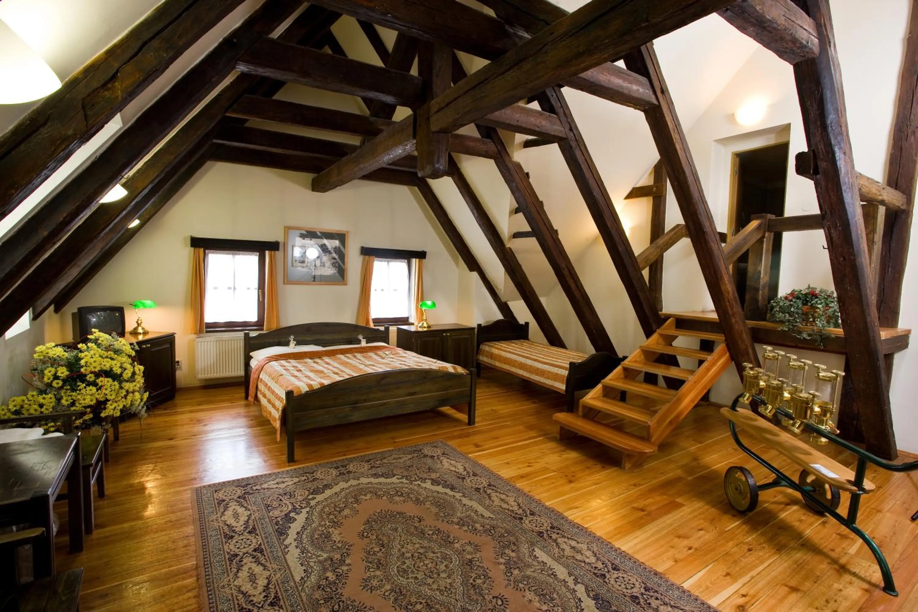 Photo of the whole room, Bed in U Medvidku-Brewery Hotel