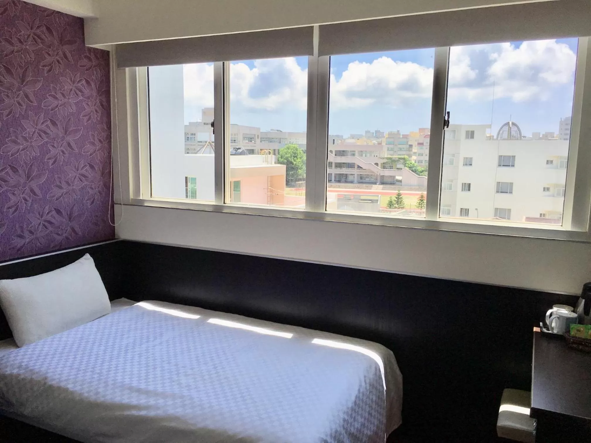 Decorative detail, Bed in Penghu An-I Hotel