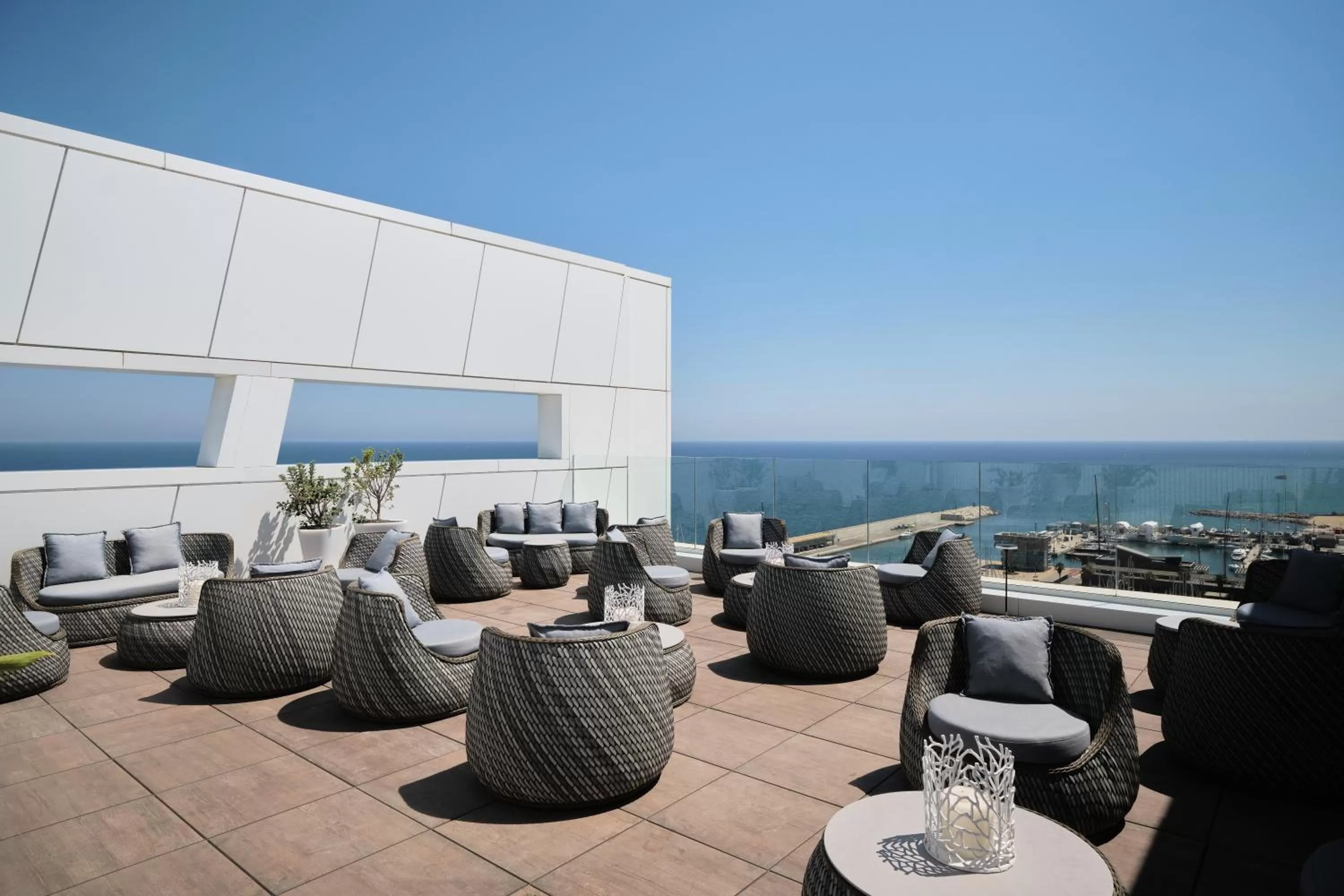 Pool view in Hotel Marina Badalona