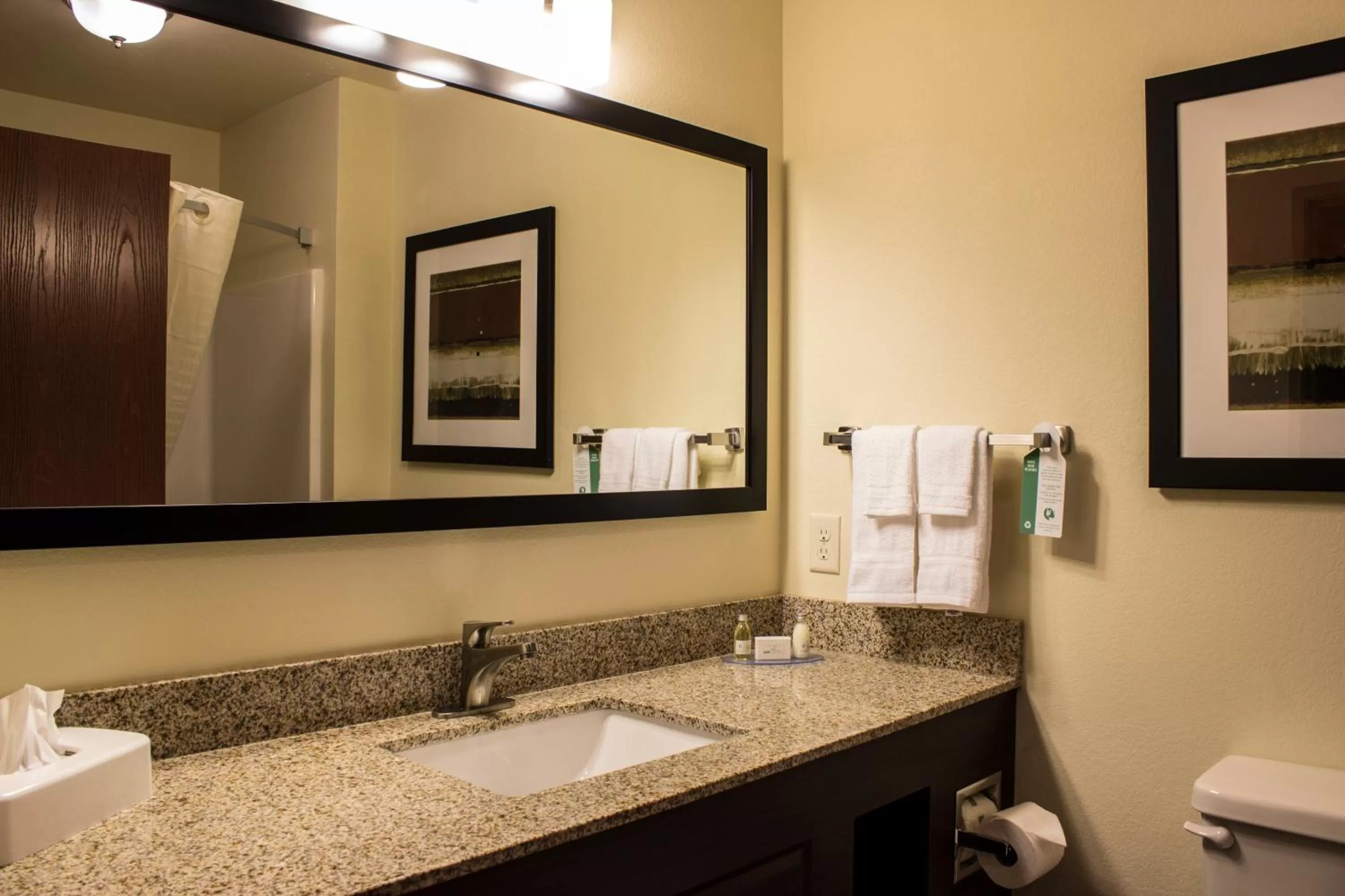 Shower in Cobblestone Hotel & Suites - Stevens Point