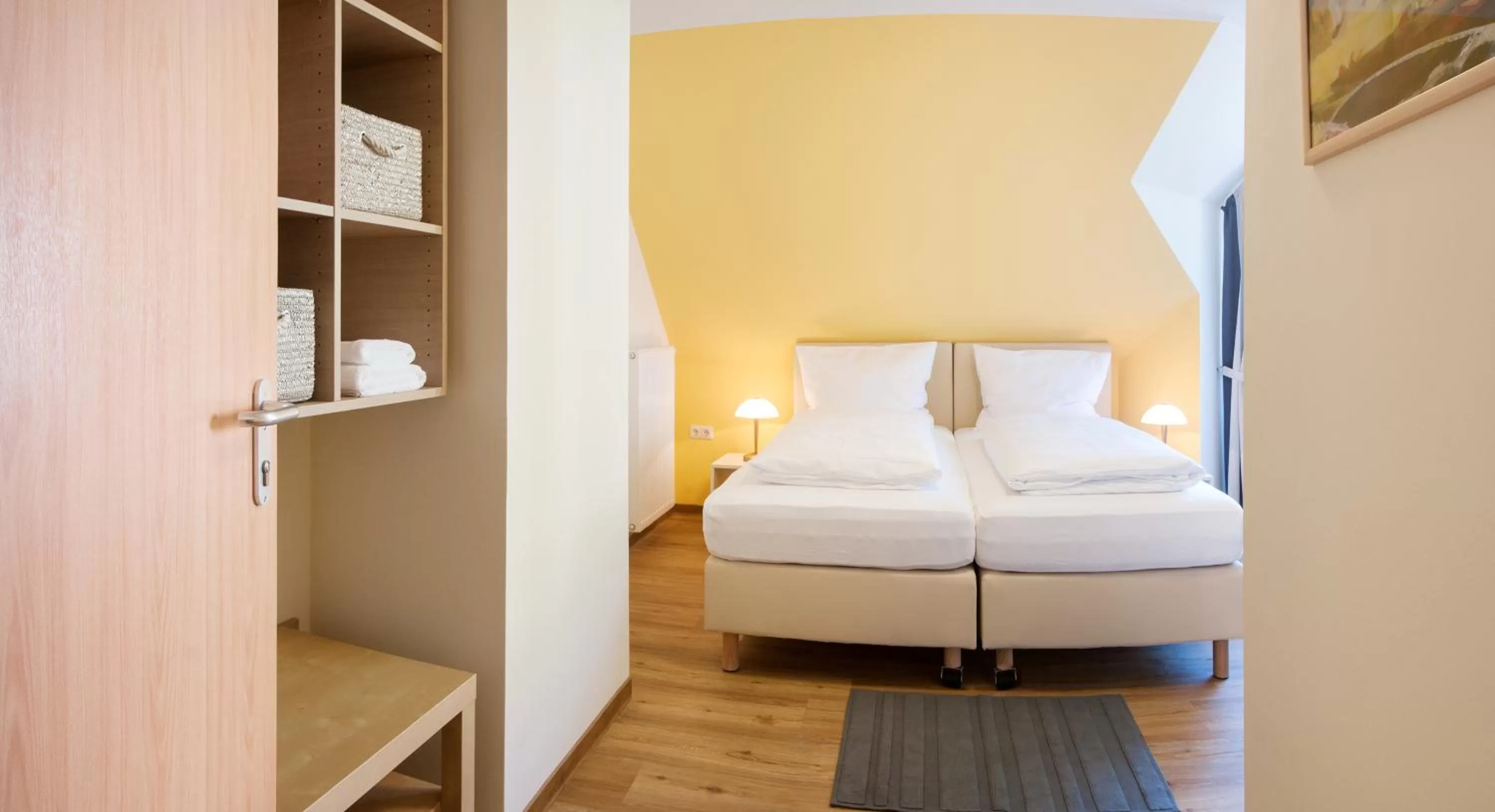 Photo of the whole room, Bed in Hotel Elbblick Garni