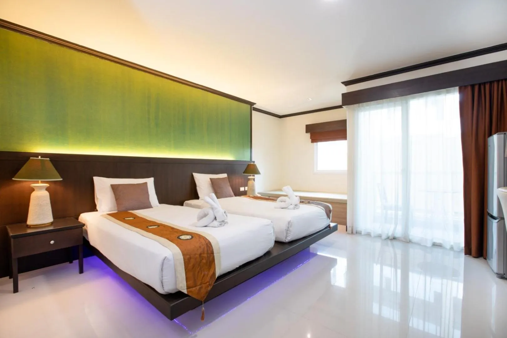Bed in Orchid Garden Hotel Patong