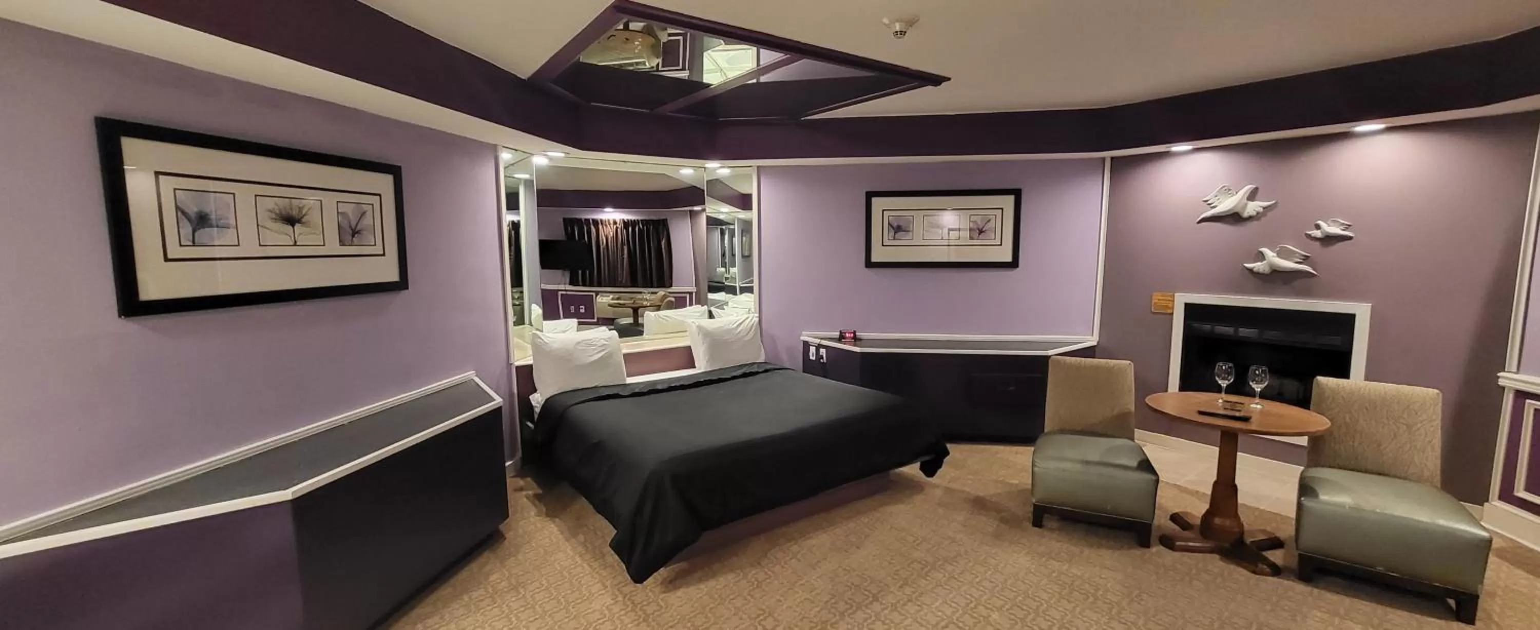 View (from property/room), Bed in Inn of the Dove - Romantic Luxury Suites with Jacuzzi & Seasonal Fireplace at Harrisburg-Hershey-Philadelphia, PA