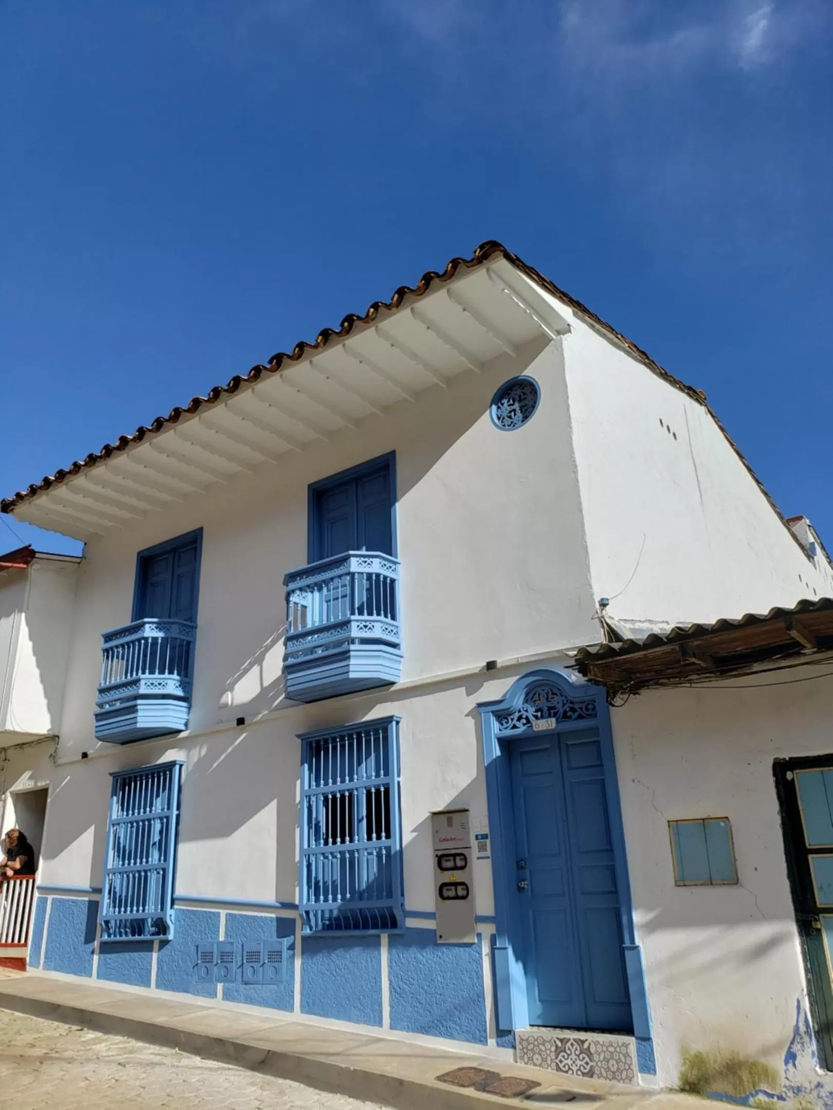 Facade/entrance in Hotel Azulado Jericó