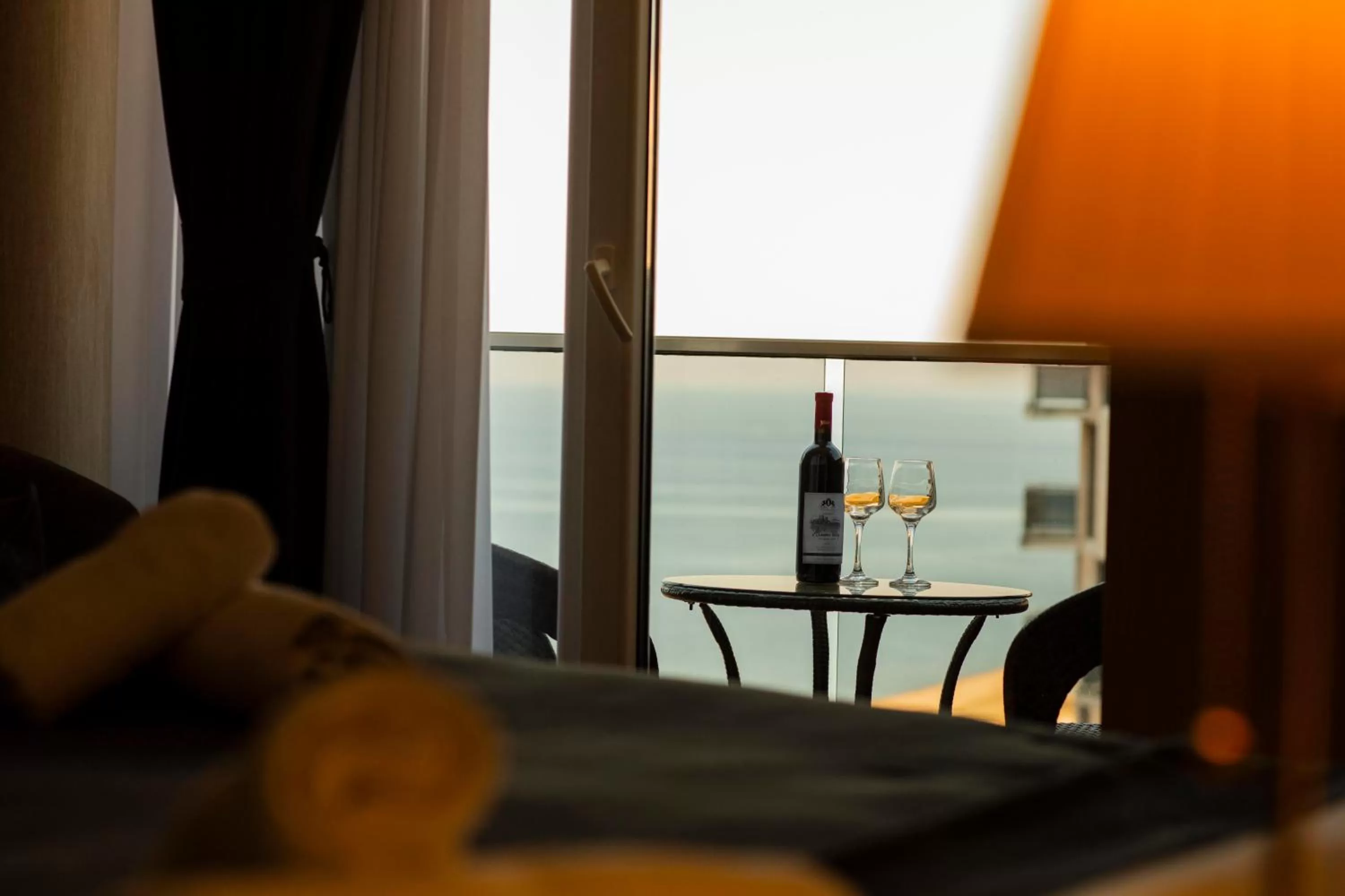 Balcony/Terrace, Bed in Aparthotel Holiday Lux Batumi