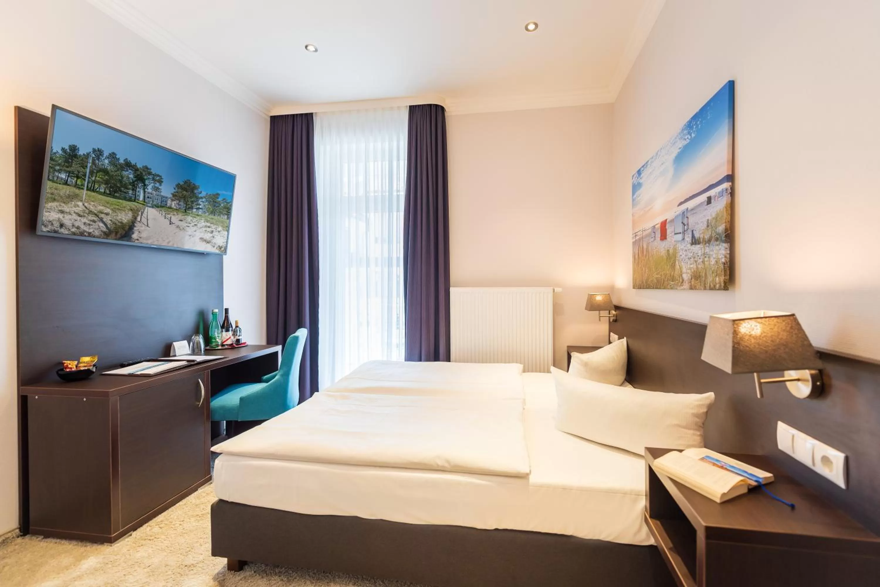 Bed in Hotel Villa Belvedere