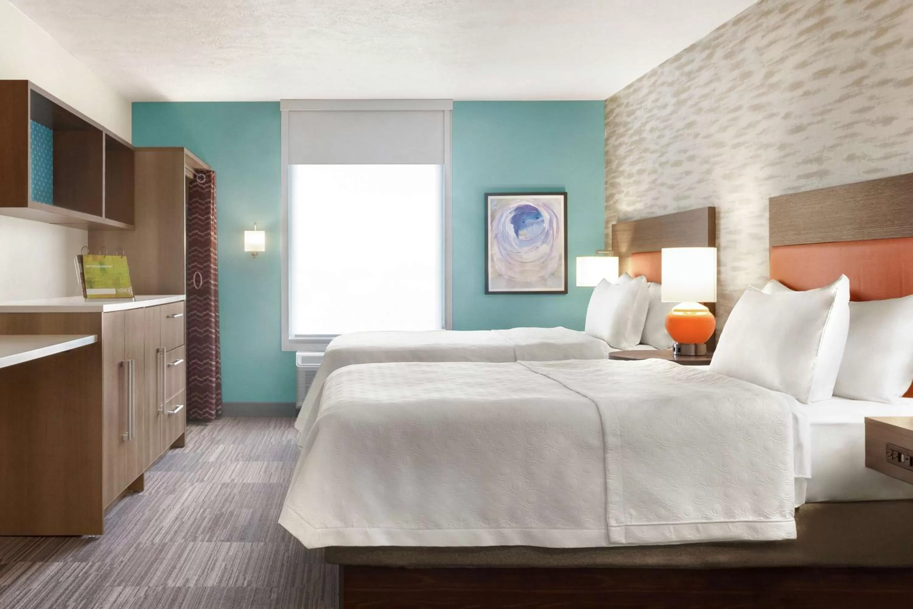 Bed in Home2 Suites By Hilton Bismarck