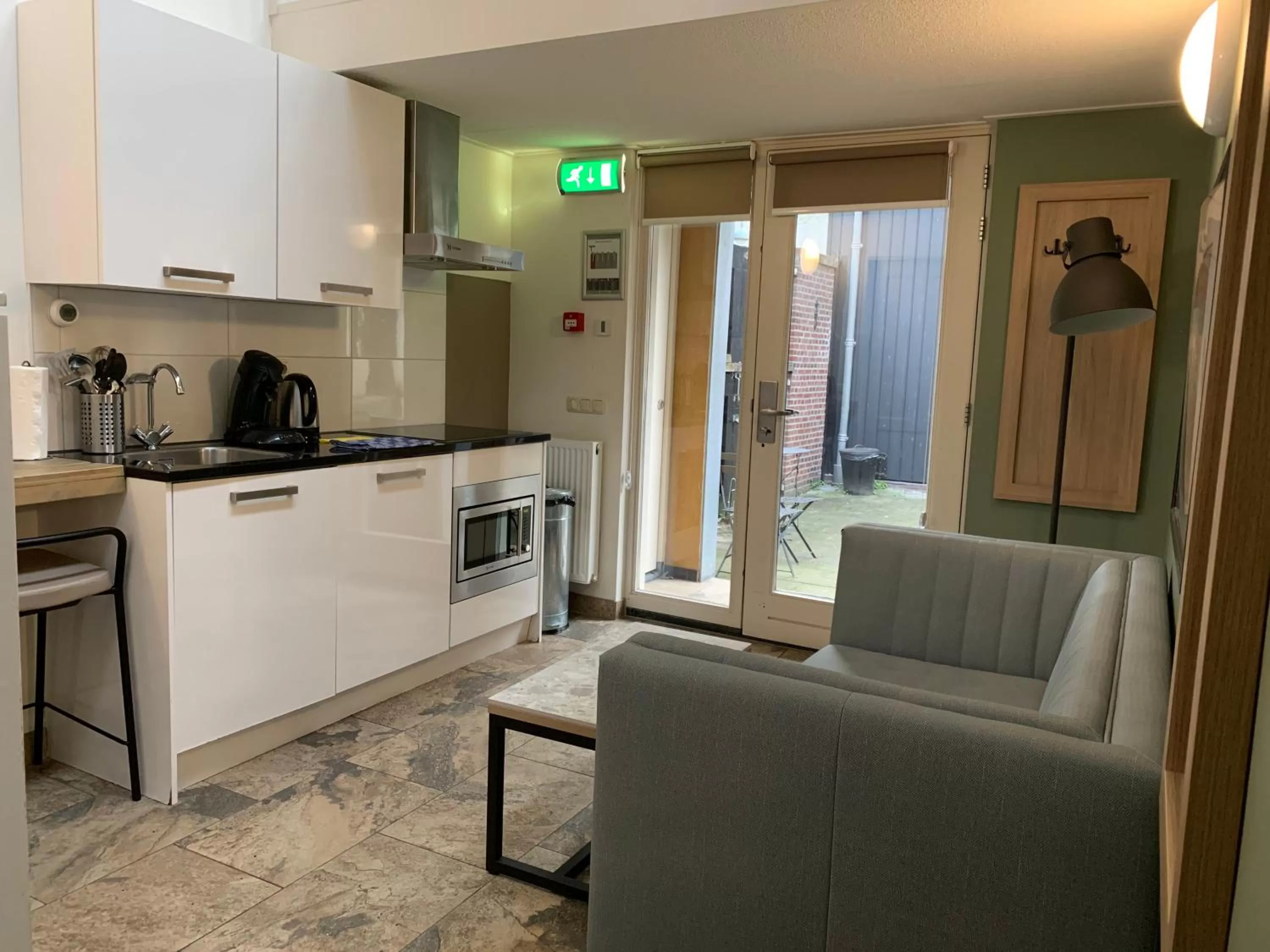 Living room in Plantage Garden Apartments