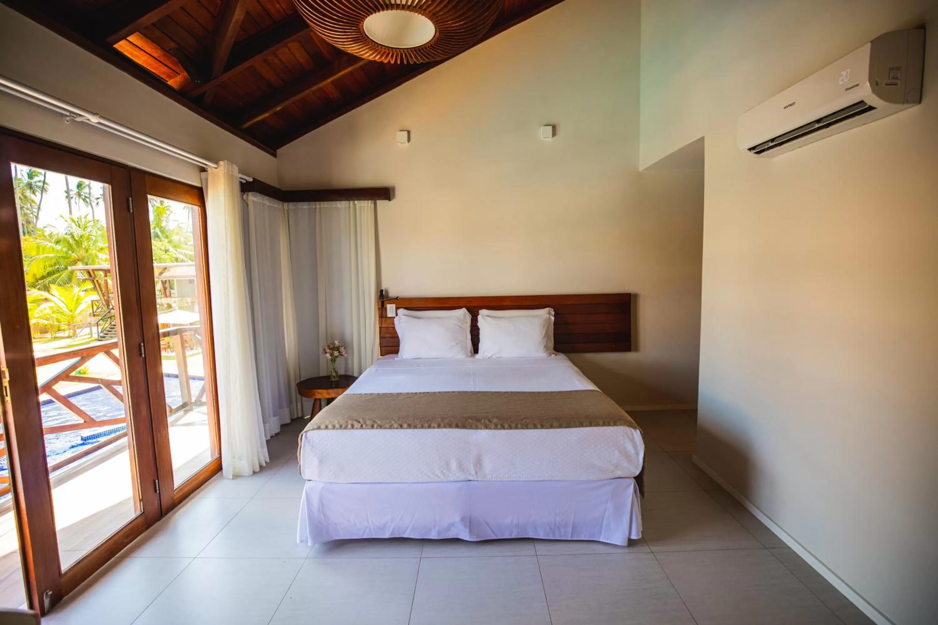 Bed in Pousada Rangai