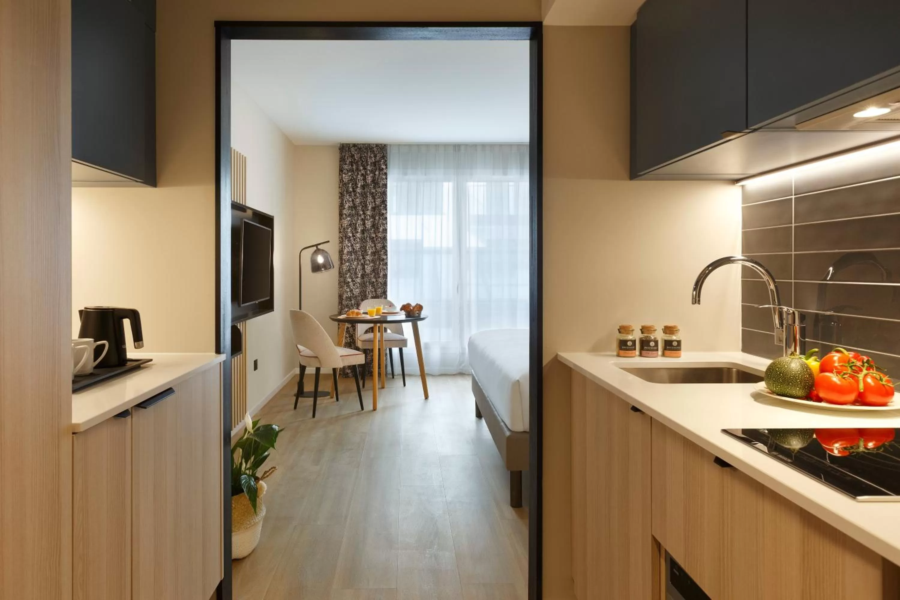 Kitchen or kitchenette in Citadines Eurometropole Strasbourg