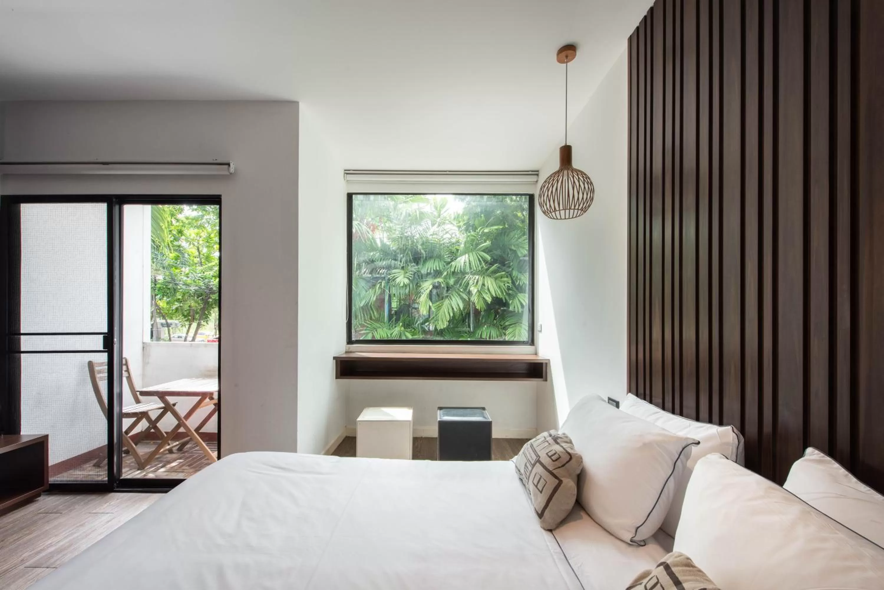 Bed in Botanic Service Room at Impact Muangthongthani - SHA Certified