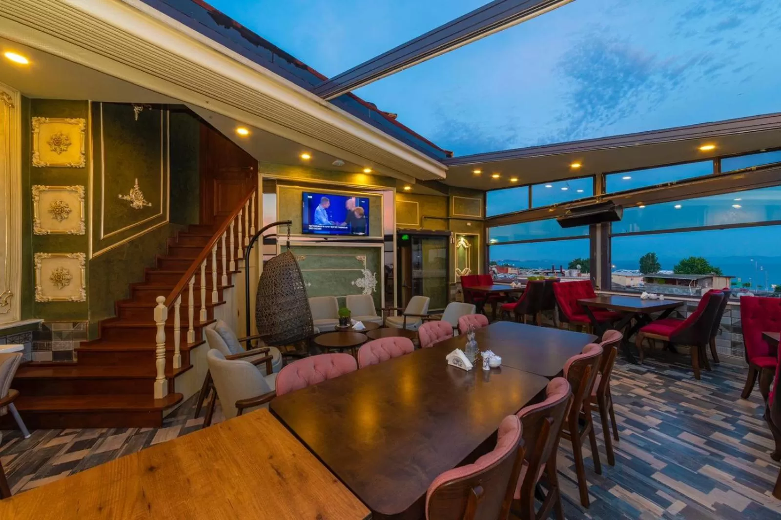 Communal lounge/ TV room in Golden Sand Hotel