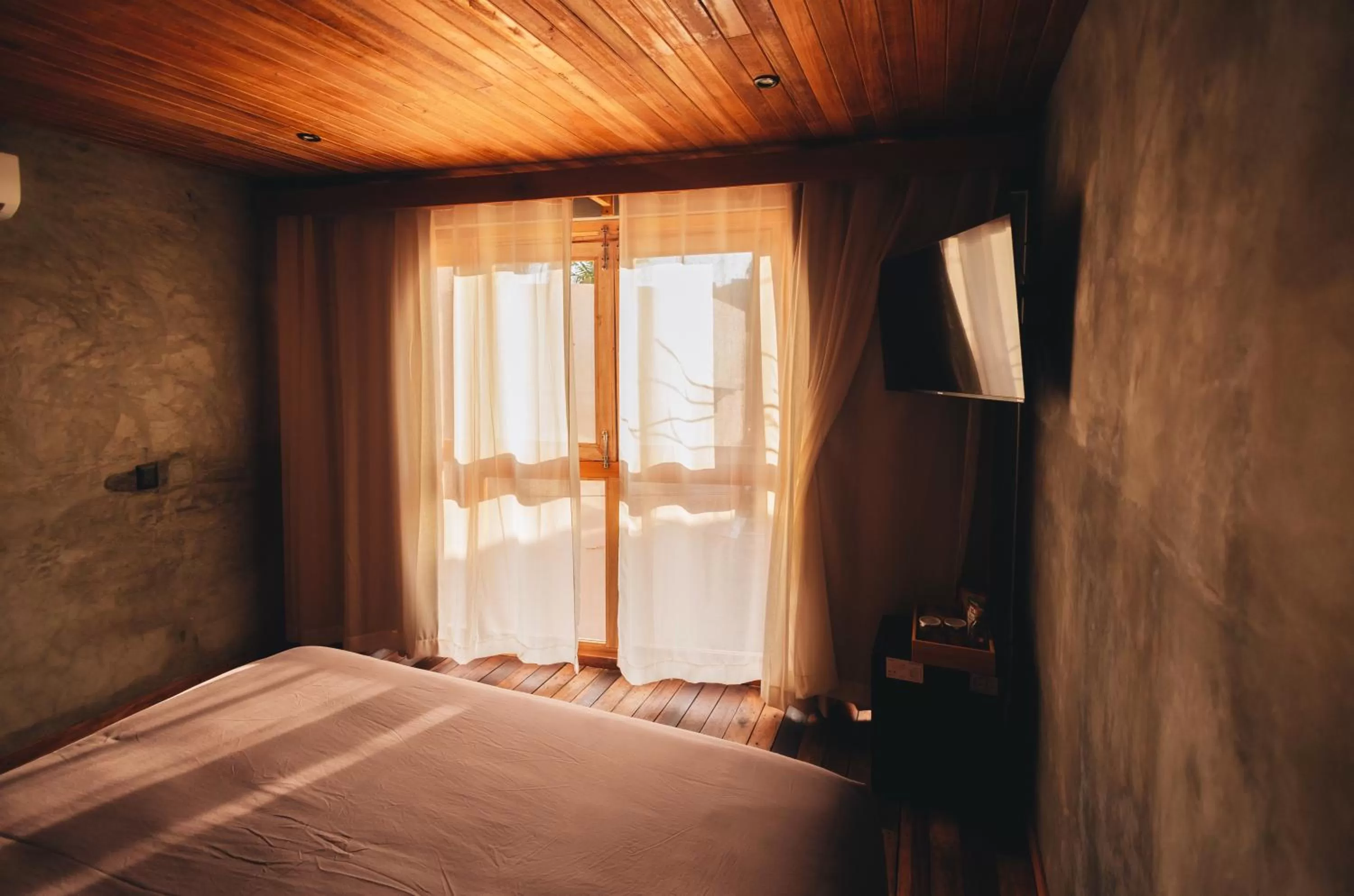 Bed in Naked Hotel Zipolite -Adults Only-