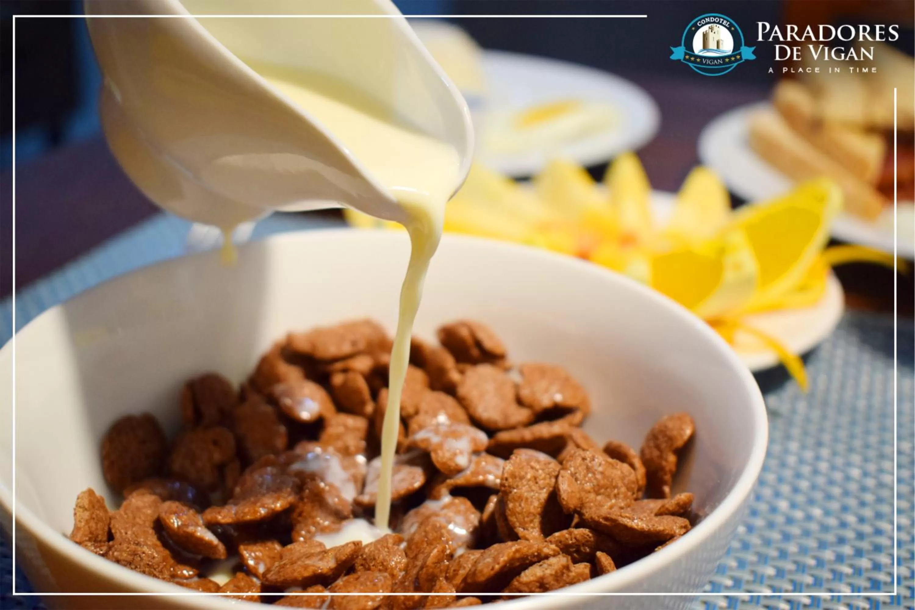 Continental breakfast in Paradores de Vigan