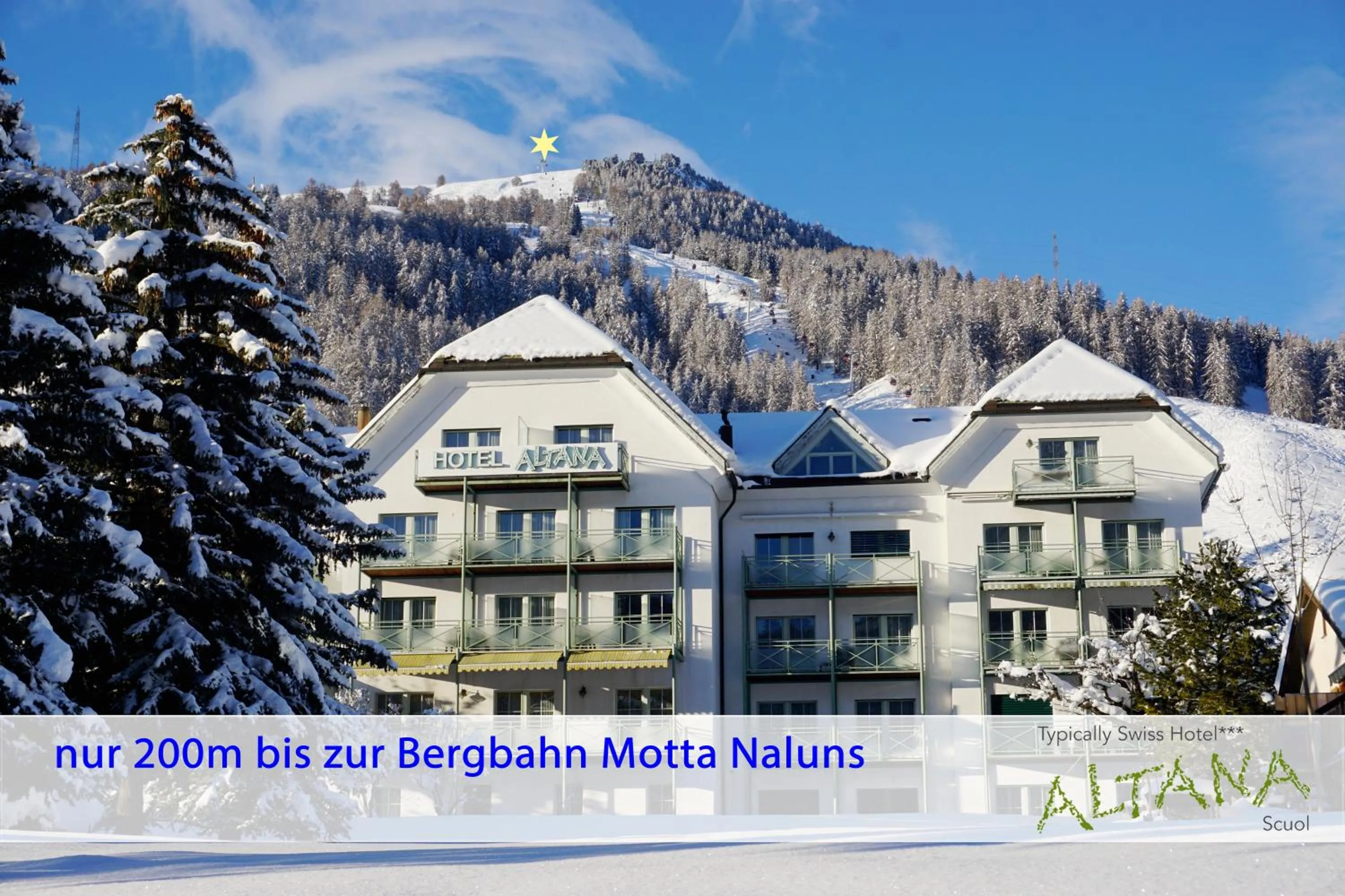 Property building in Typically Swiss Hotel Altana