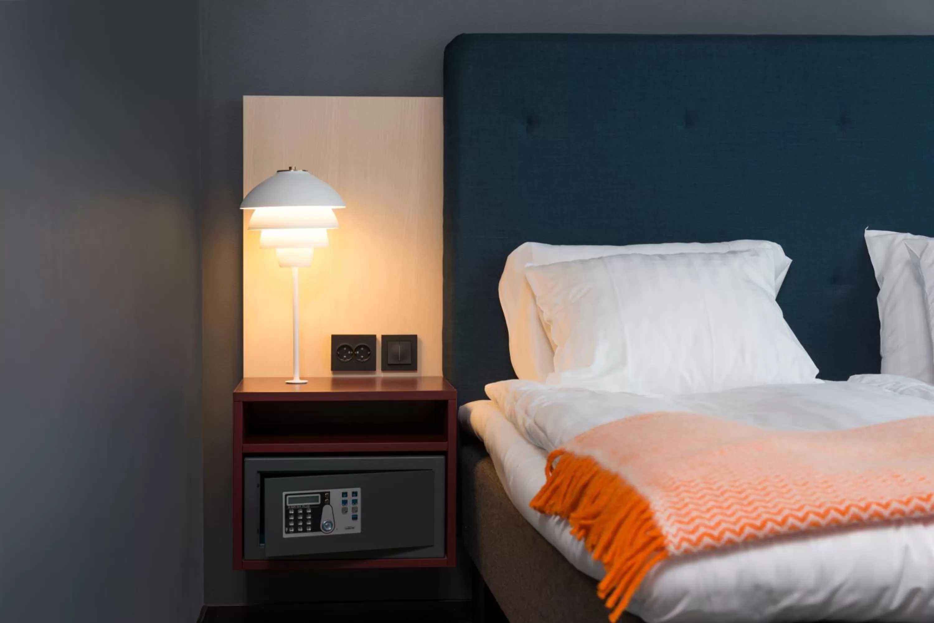 Decorative detail, Bed in First Hotel Central