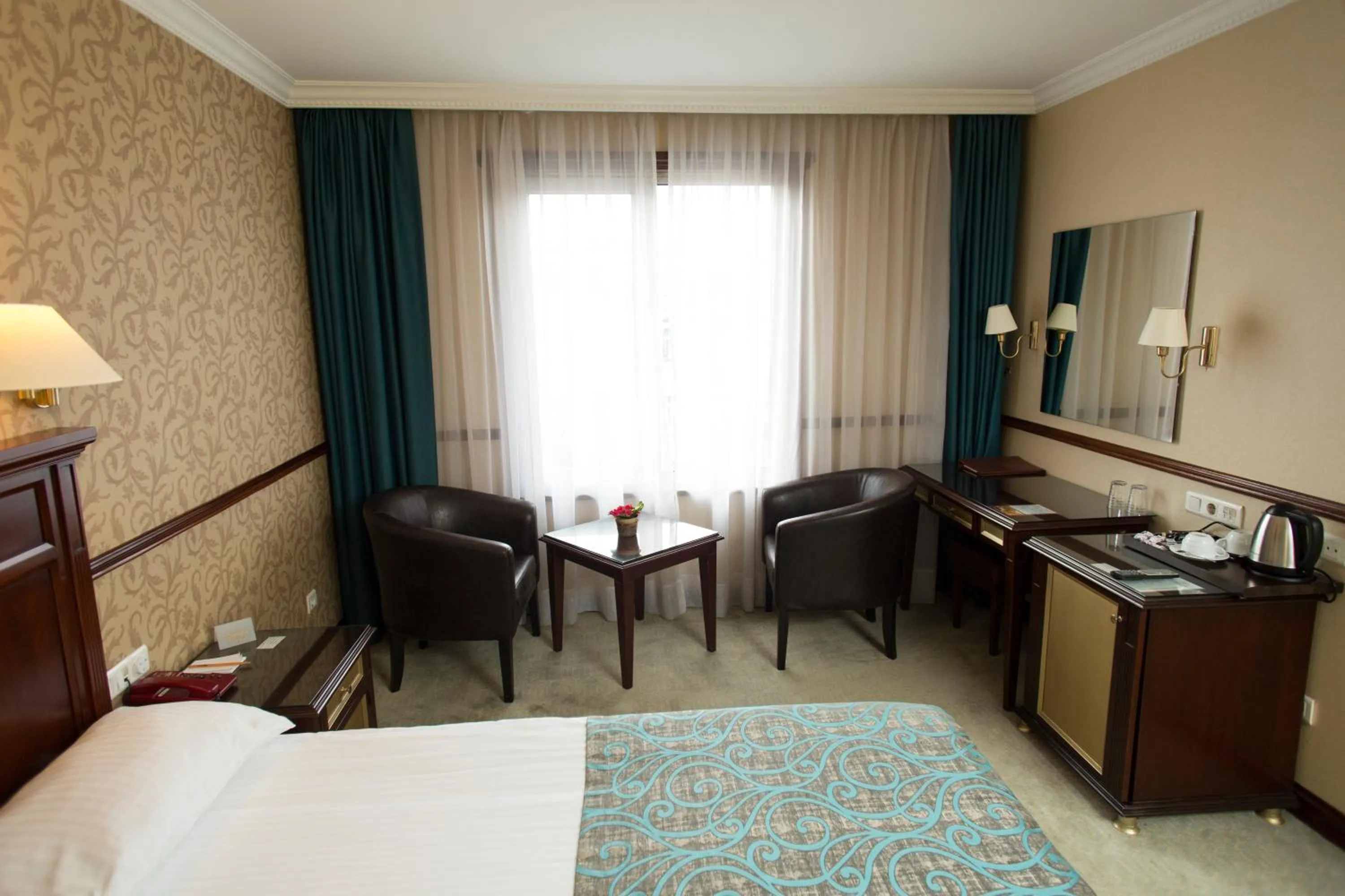 Decorative detail, Bed in Topkapi Inter Istanbul Hotel