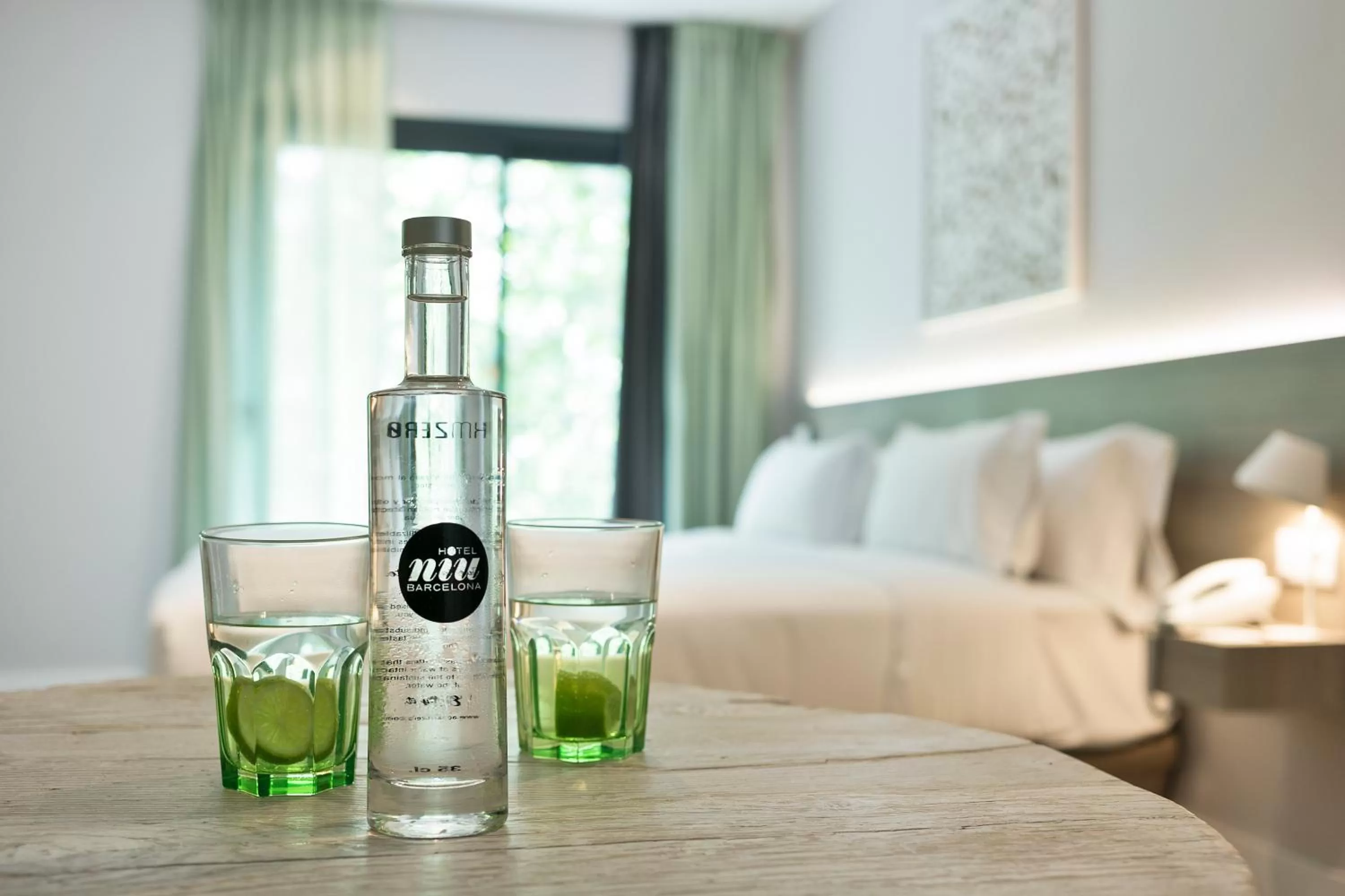 Decorative detail, Bed in Niu Barcelona Hotel