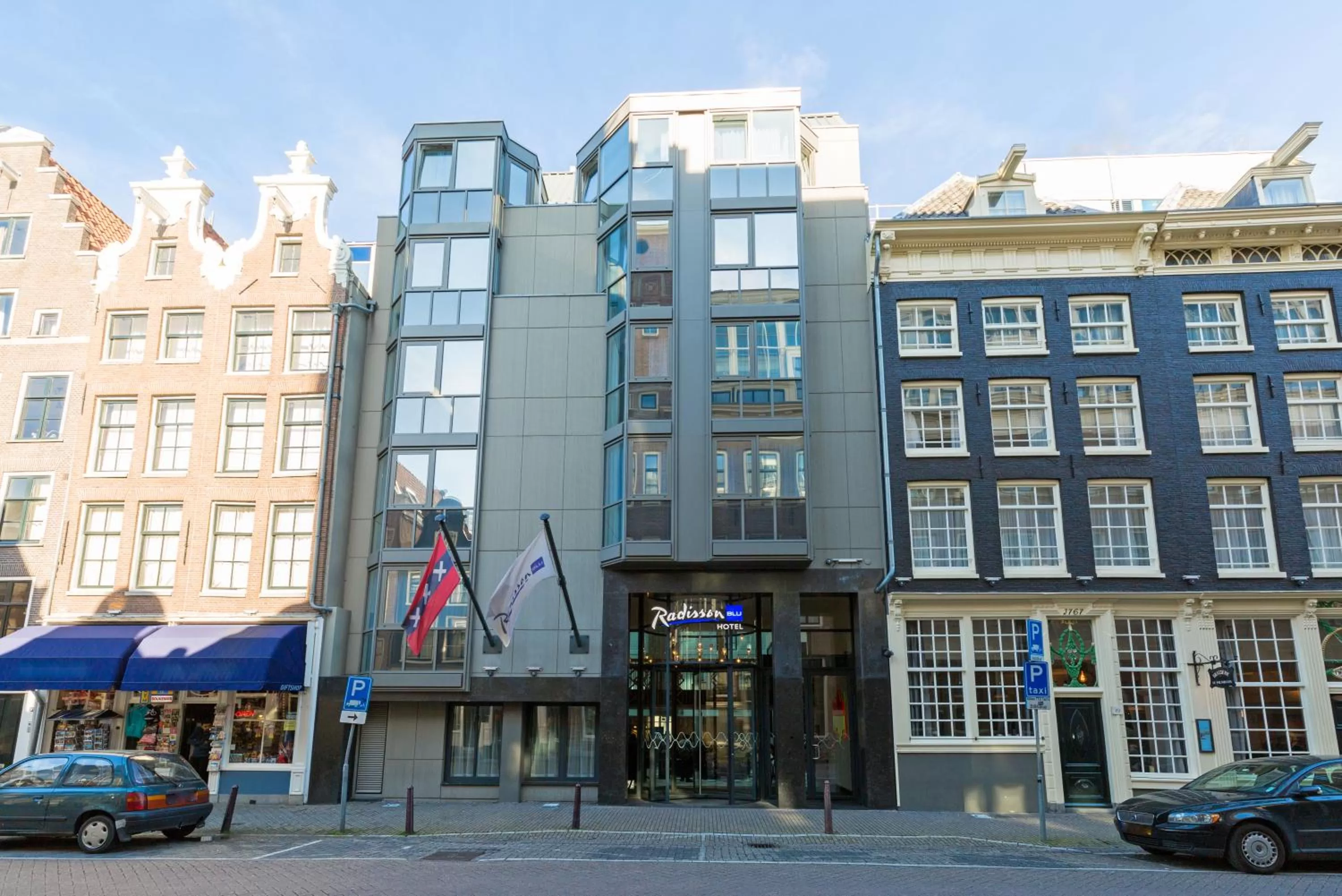 Facade/entrance in Radisson Blu Hotel, Amsterdam City Center