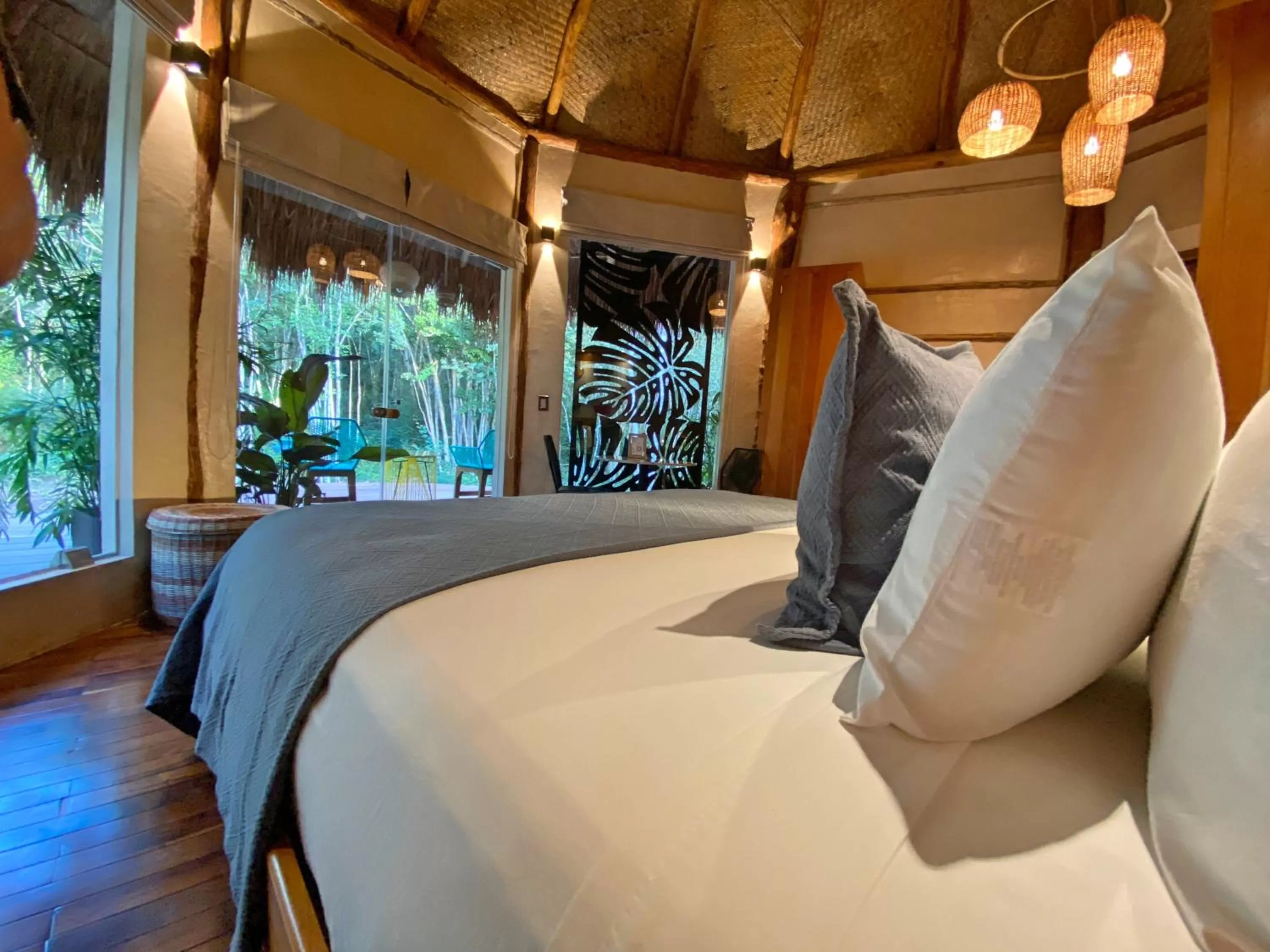 Bed in Casa Kaan Calakmul