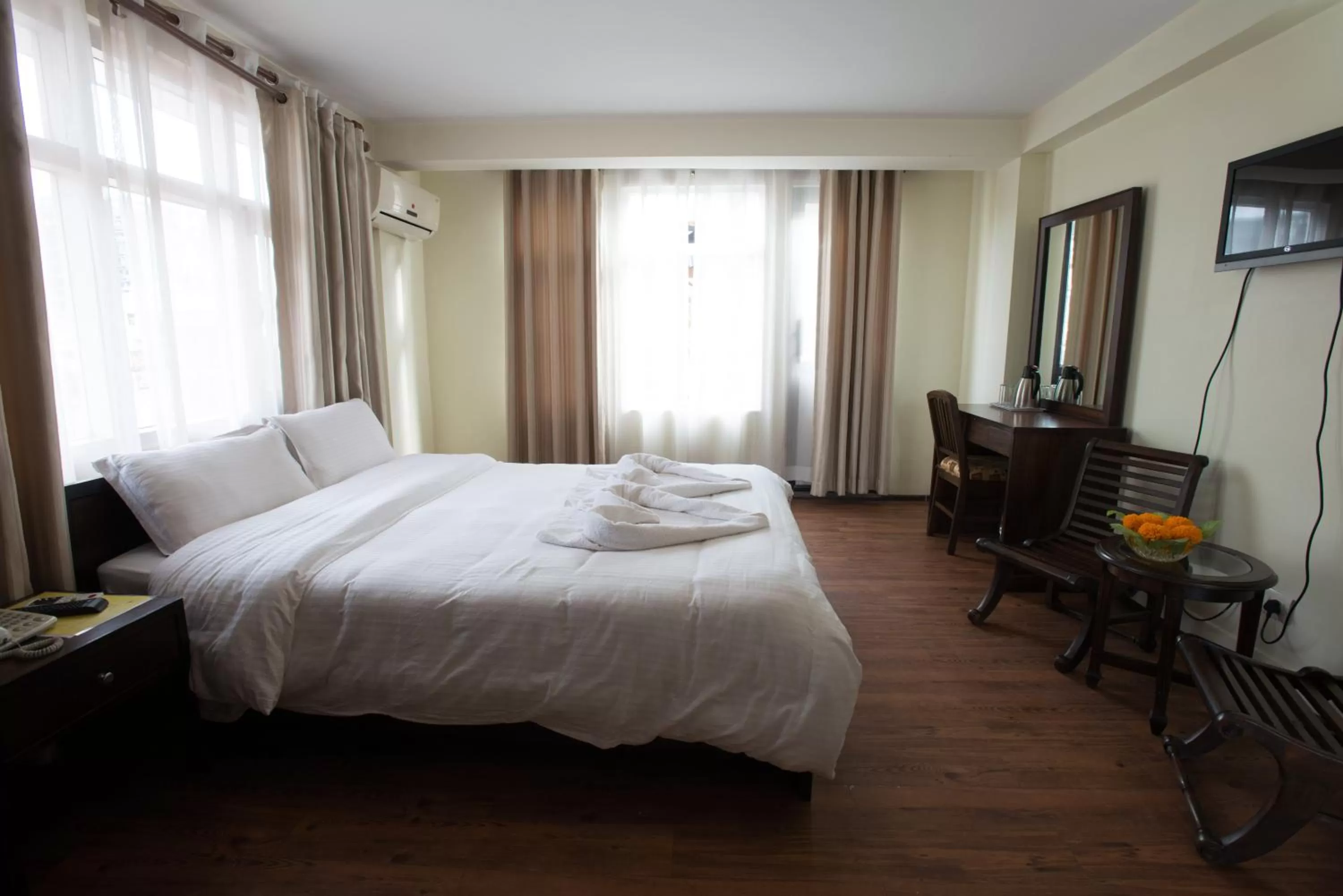 Bed in Hotel Yambu kathmandu